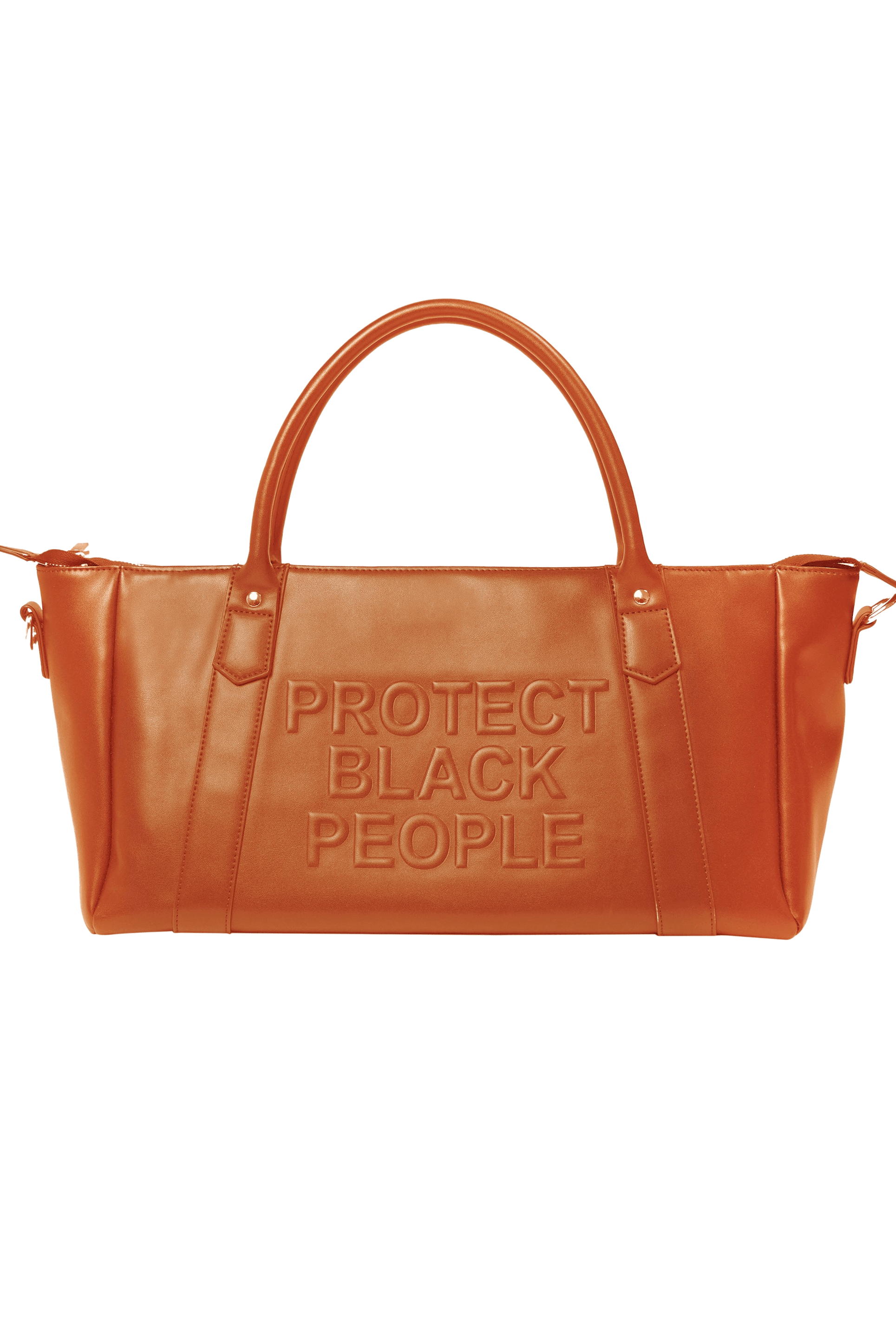 PBP - VEGAN LEATHER DUFFLE BAG (BROWN)