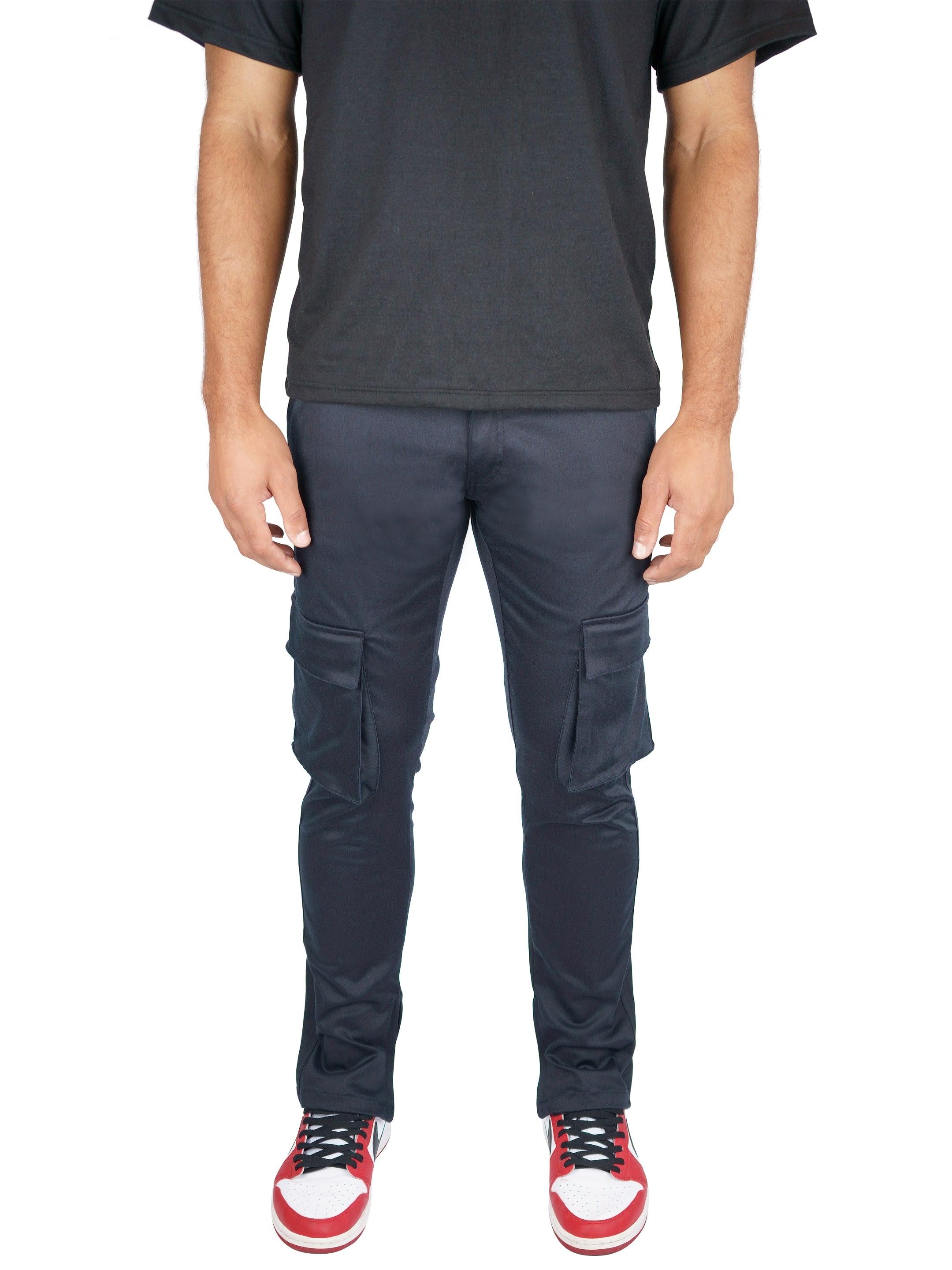 Strategy Cargo Black Pant - Front