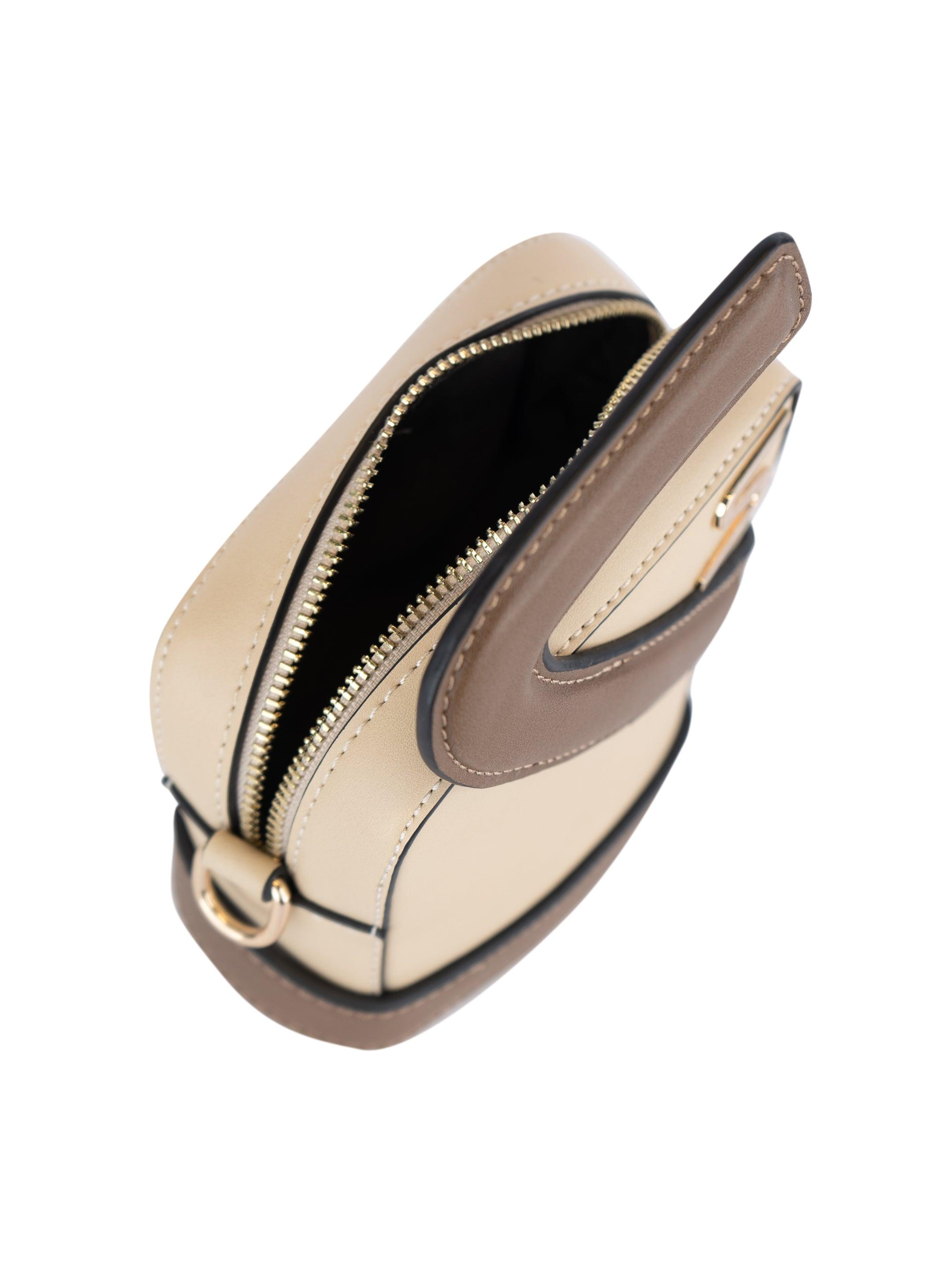 Sterlo Statement Cream Bag - Zip