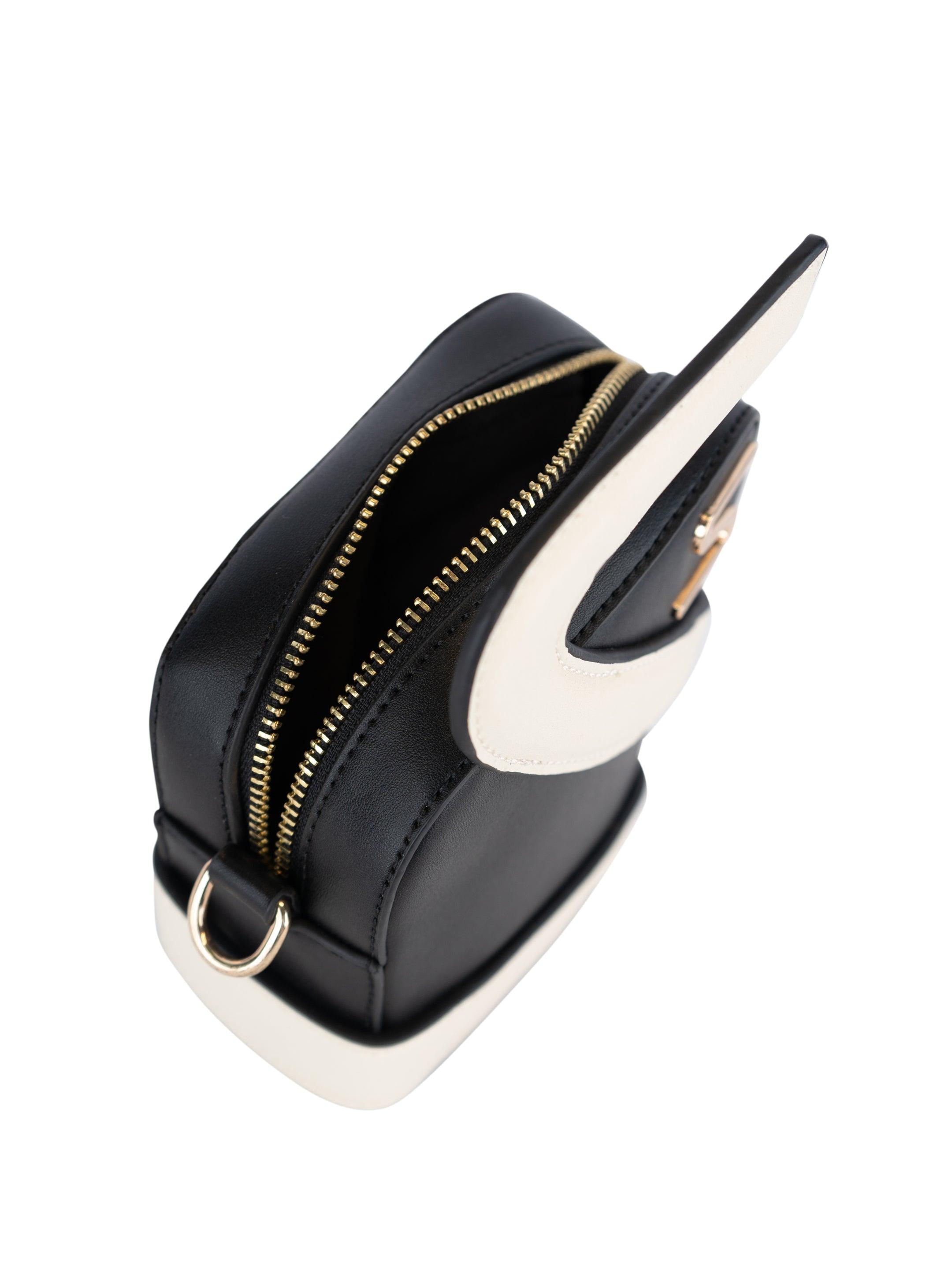 Sterlo Statement Bag (Black) - Zip