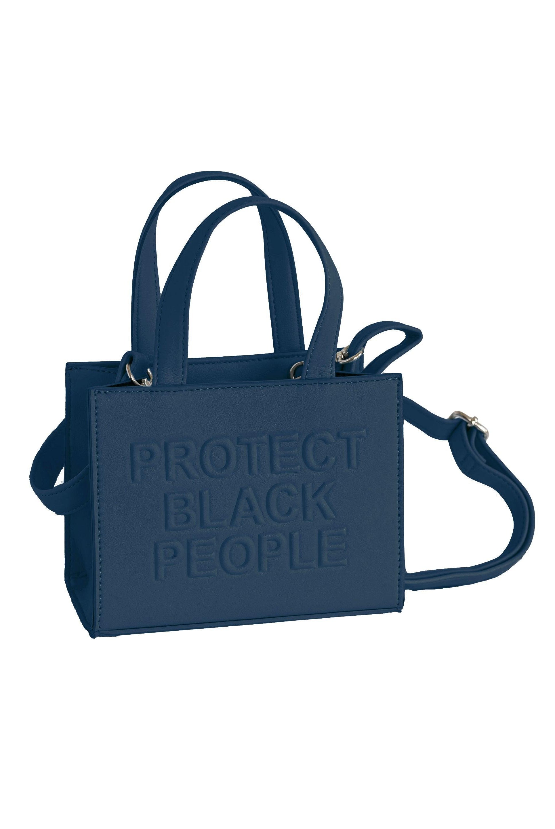 PBP - VEGAN LEATHER MINI BAG (NAVY)