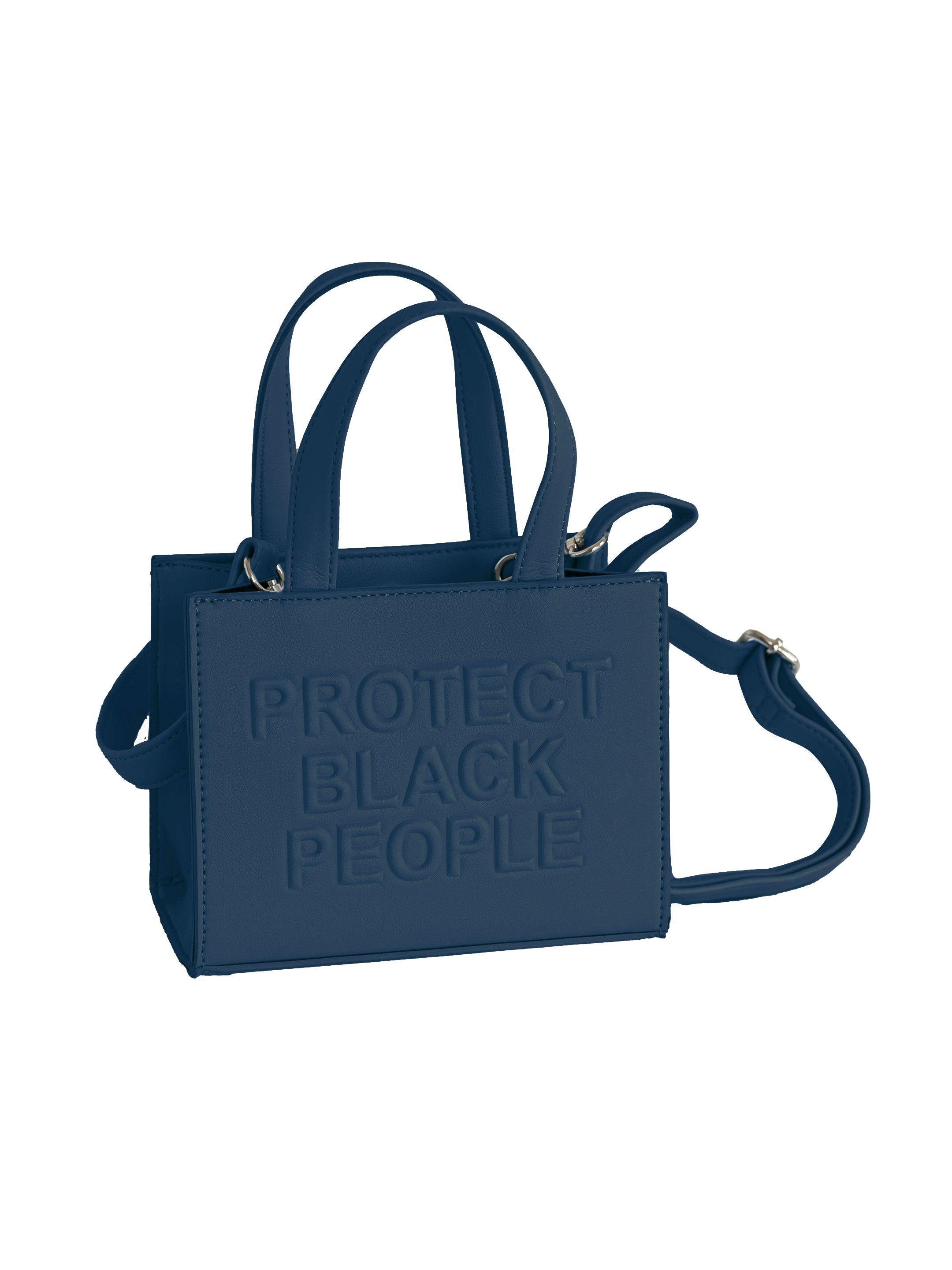 PBP - VEGAN LEATHER MINI BAG (NAVY)