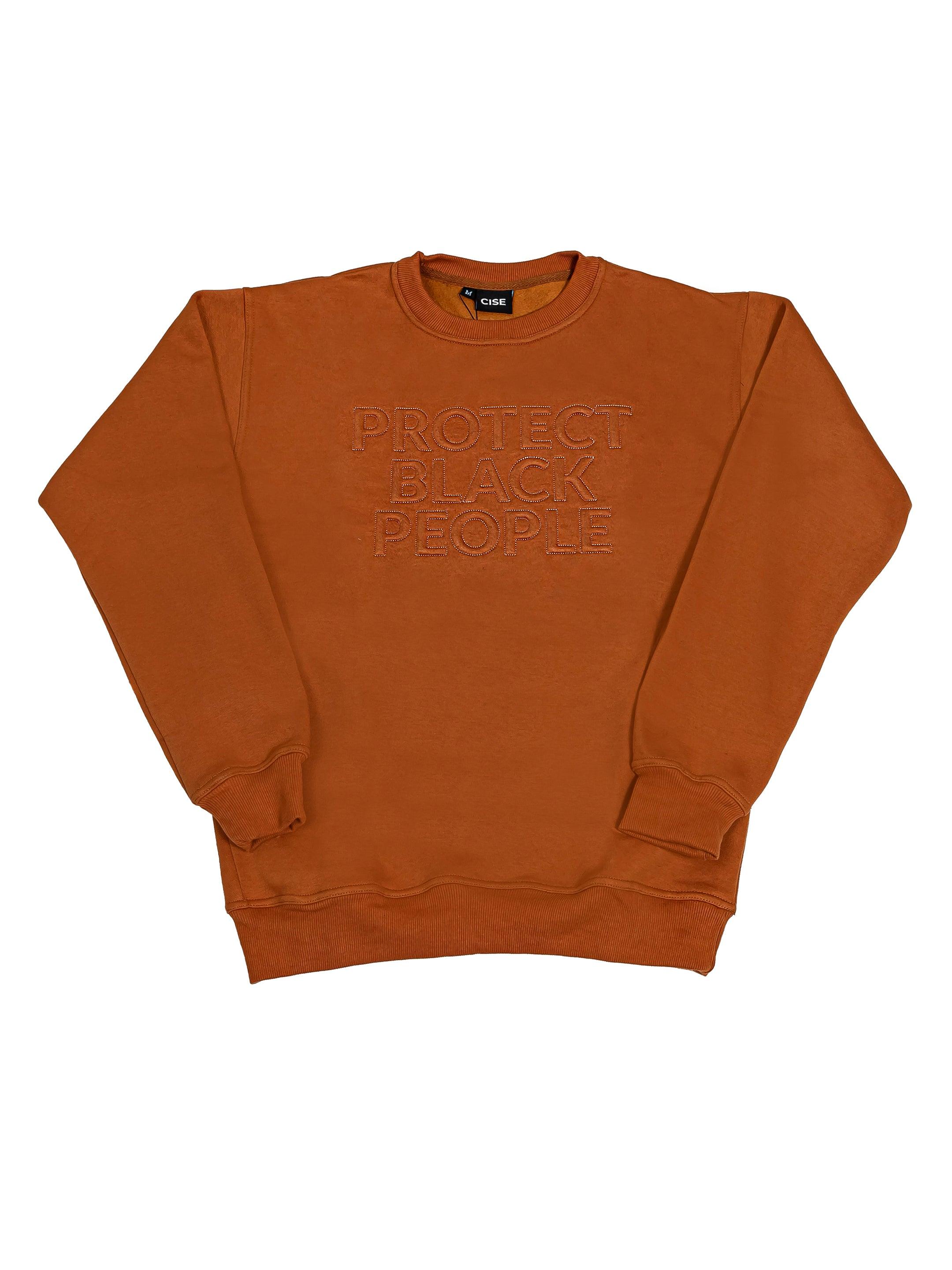 PBP CREWNECK SWEATSHIRT (BROWN) - 3D EMBROIDERY