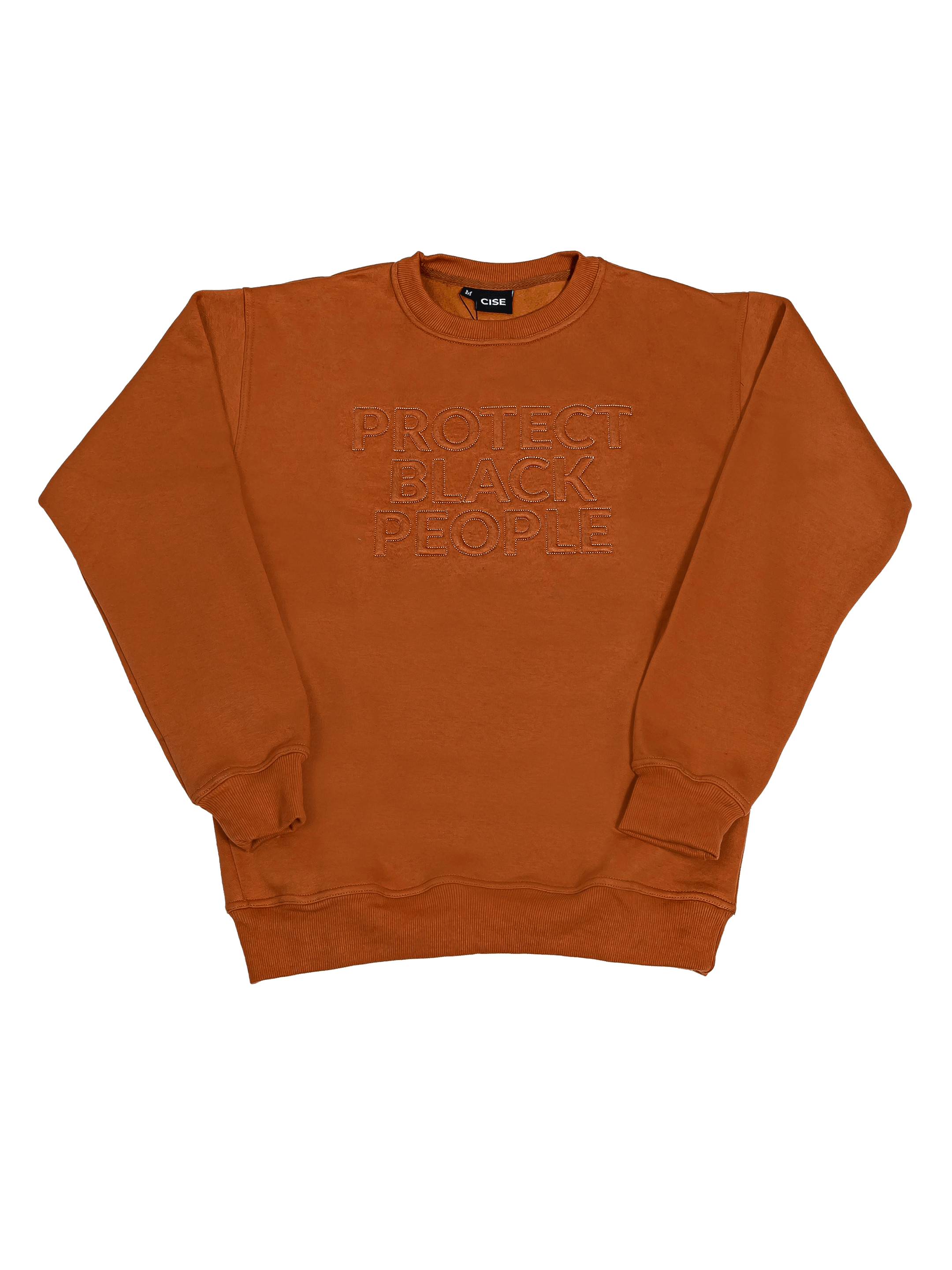 PBP CREWNECK SWEATSHIRT (BROWN) - 3D EMBROIDERY