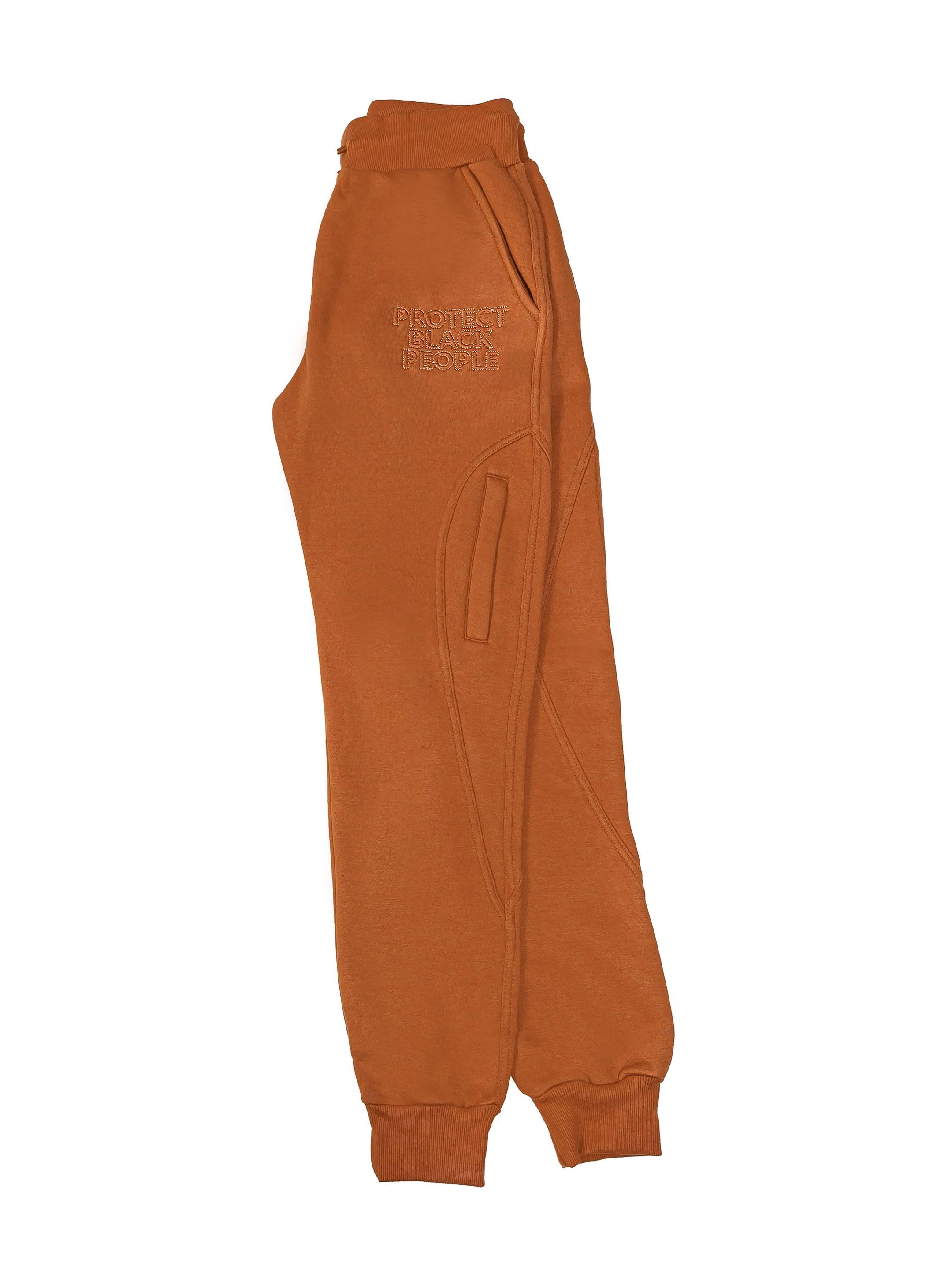 PBP SWEATPANTS (BROWN) - 3D EMBROIDERY