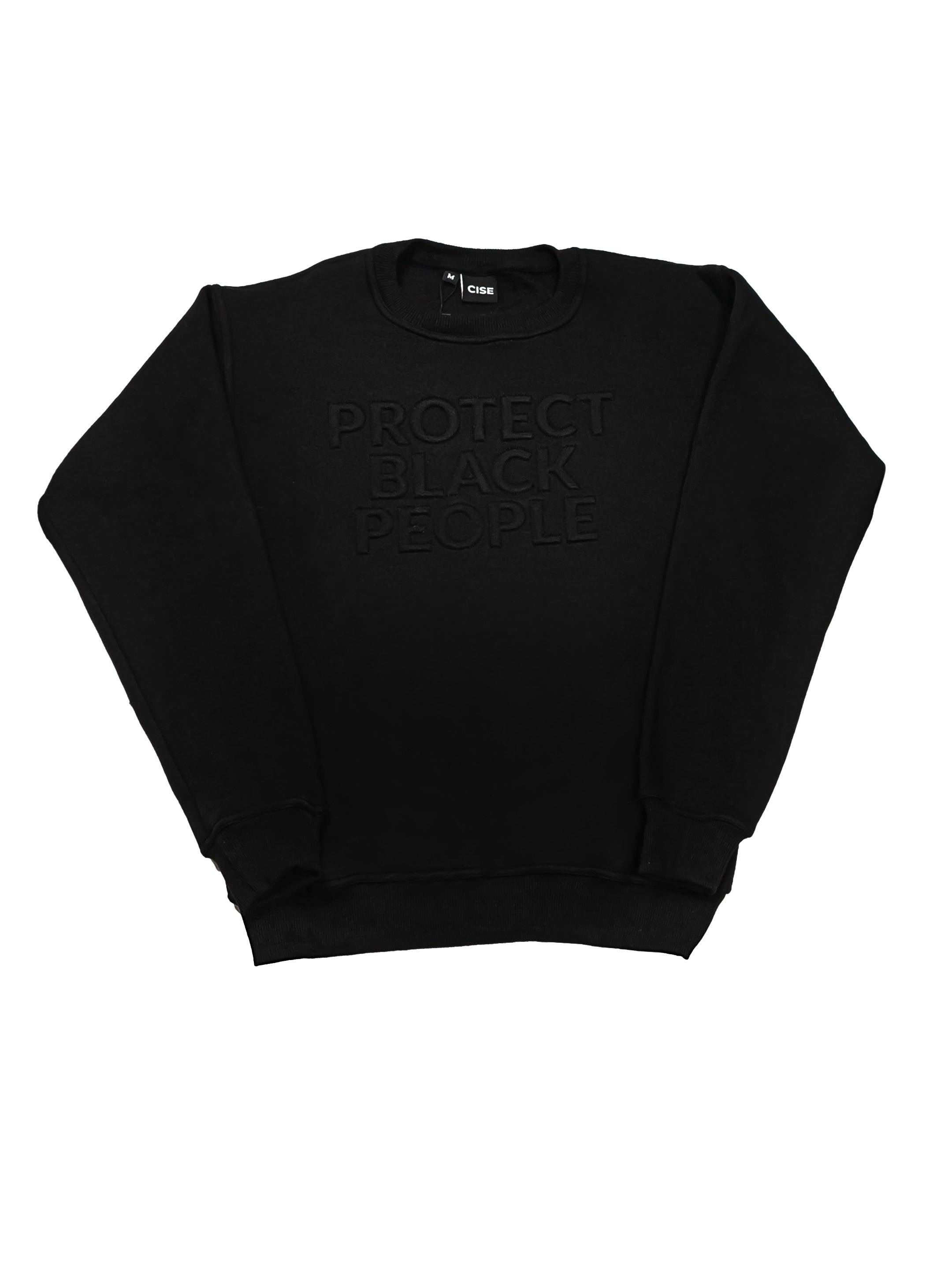 PBP CREWNECK SWEATSHIRT (BLACK) - 3D EMBROIDERY