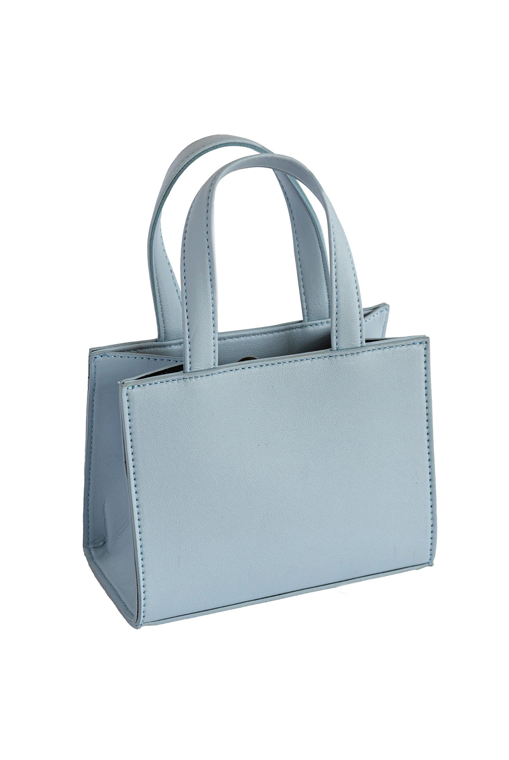 Protect Black People - VEGAN LEATHER MINI BAG (POWDER BLUE)