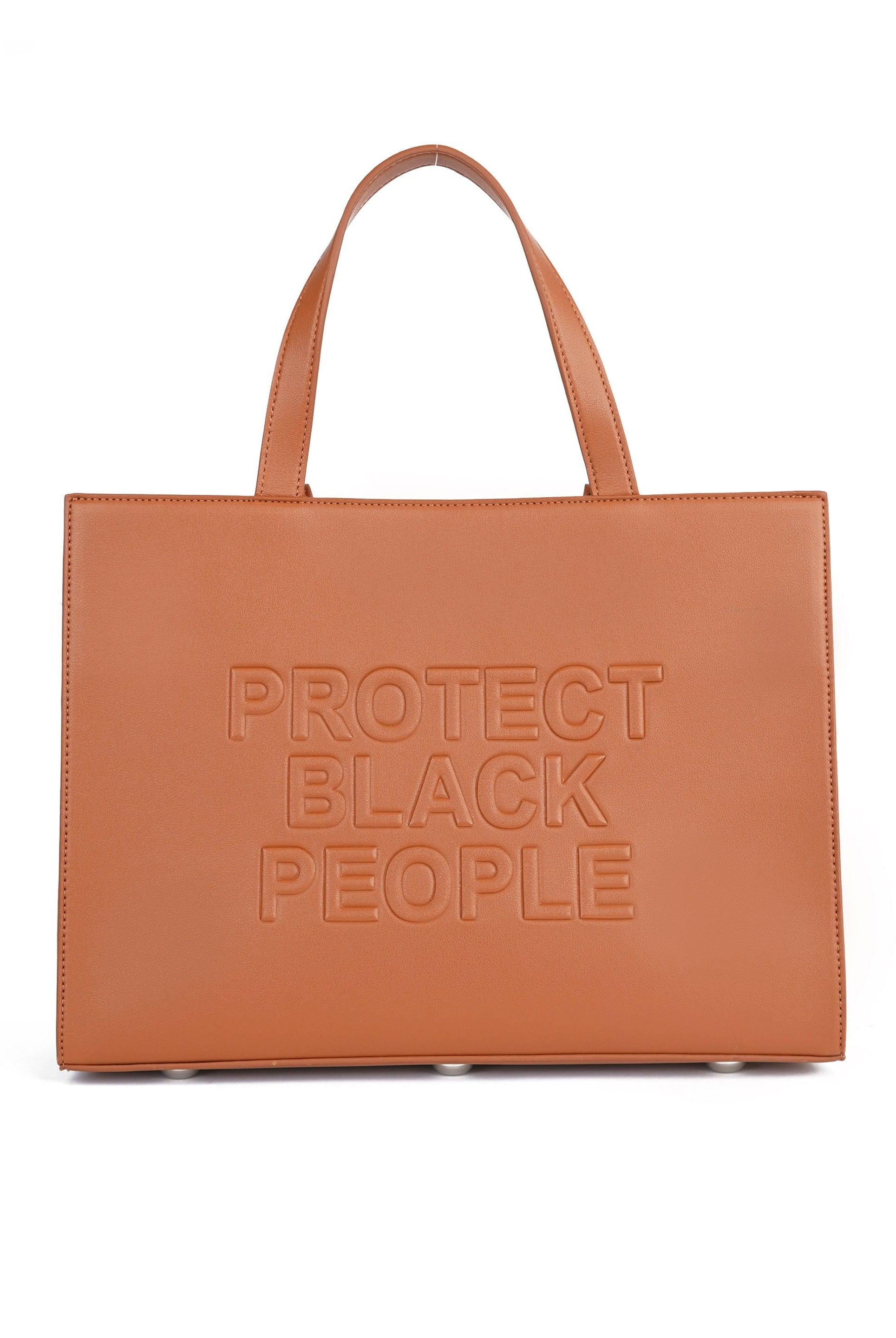 PBP - VEGAN LEATHER BAG (COGNAC)