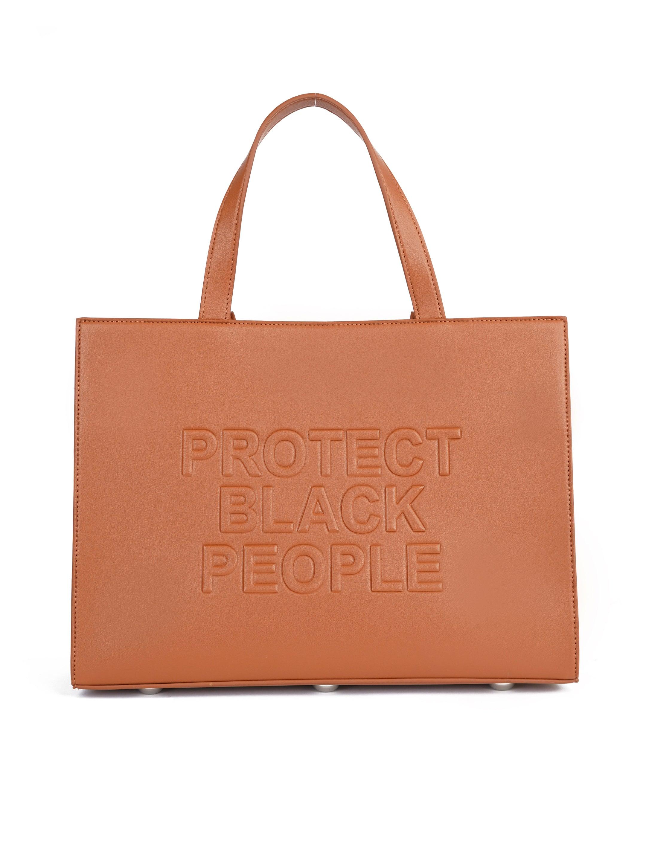 PBP - VEGAN LEATHER BAG (COGNAC)