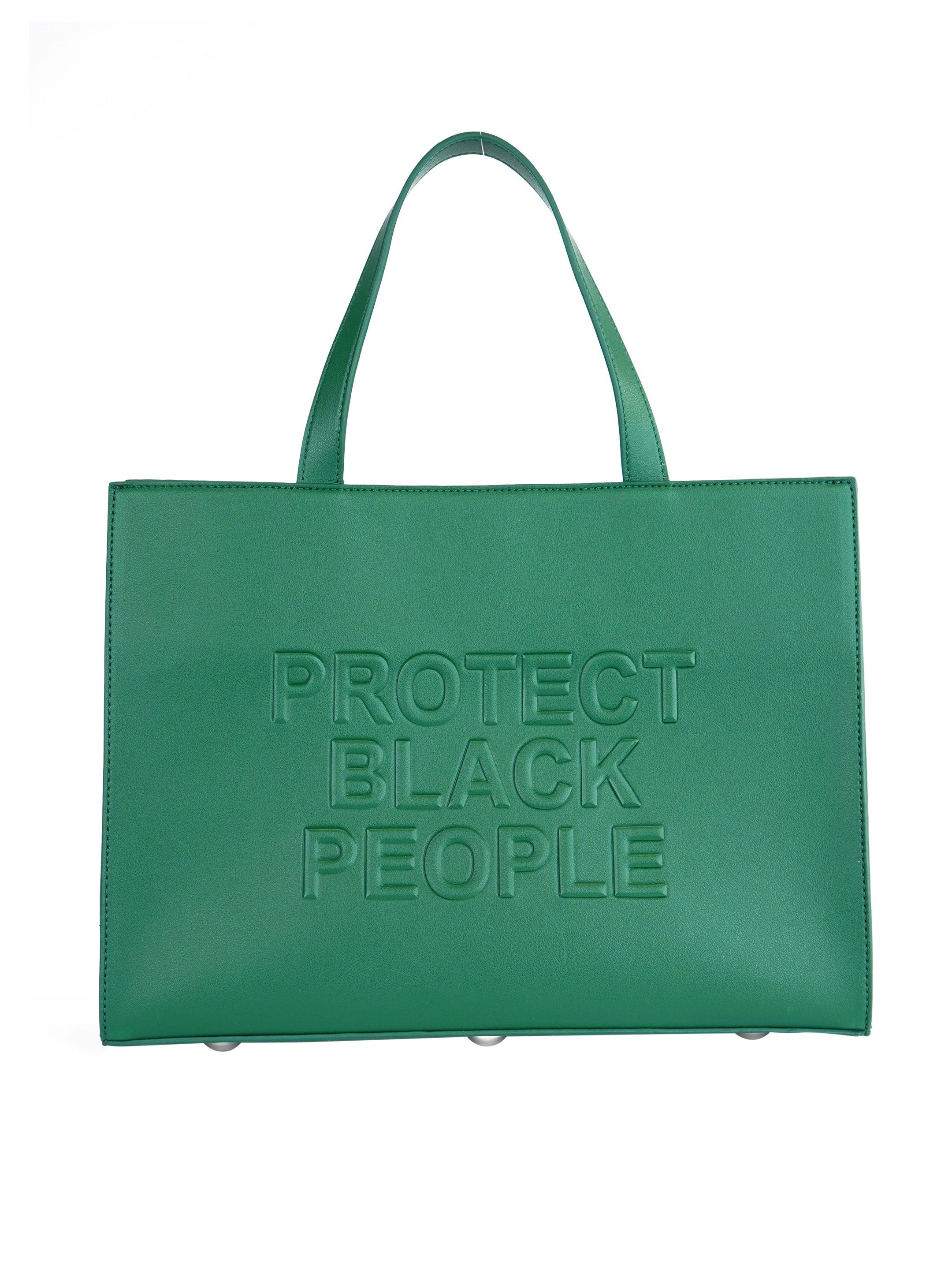 VEGAN LEATHER GREEN BAG
