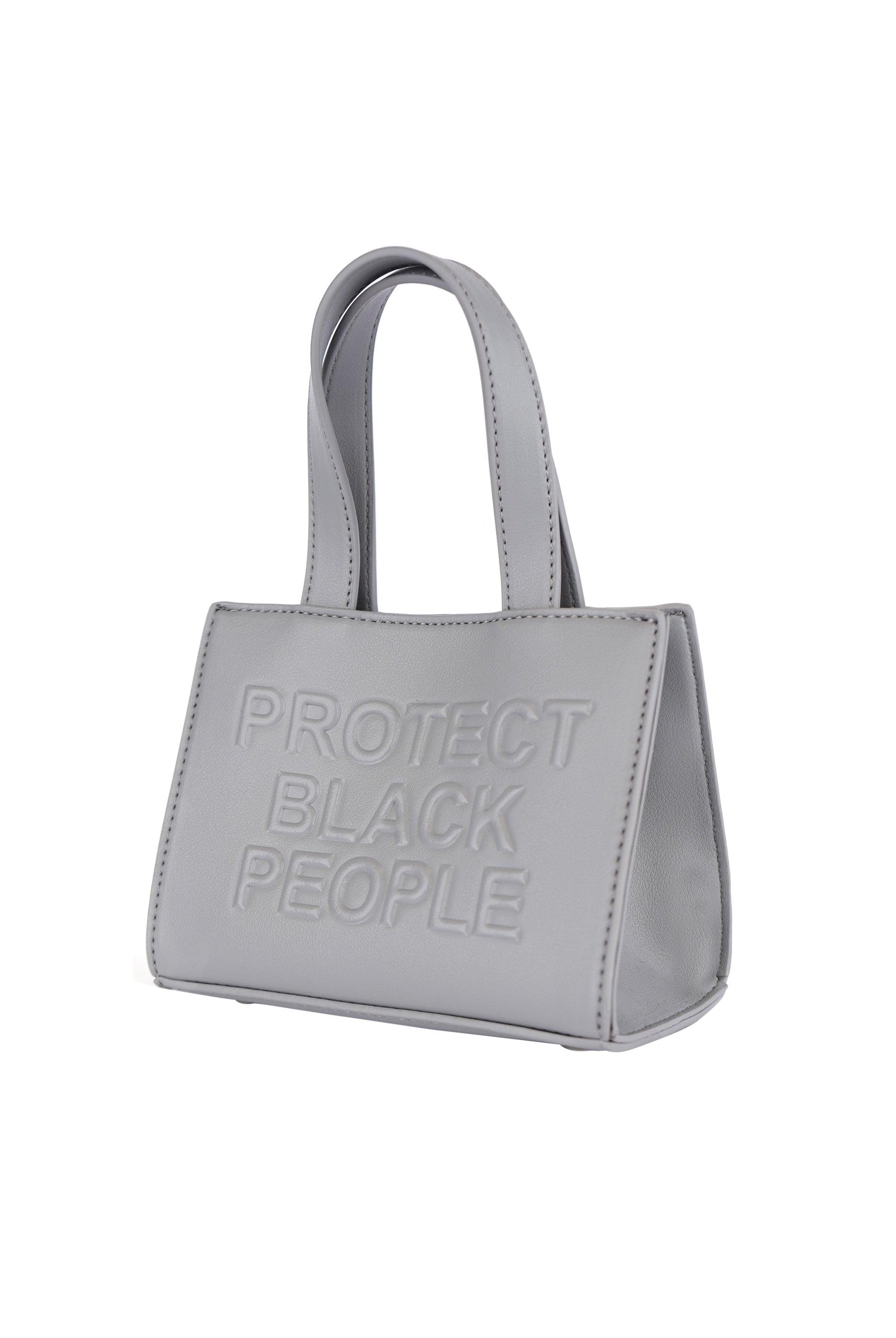 VEGAN LEATHER MINI BAG (SMOKE)