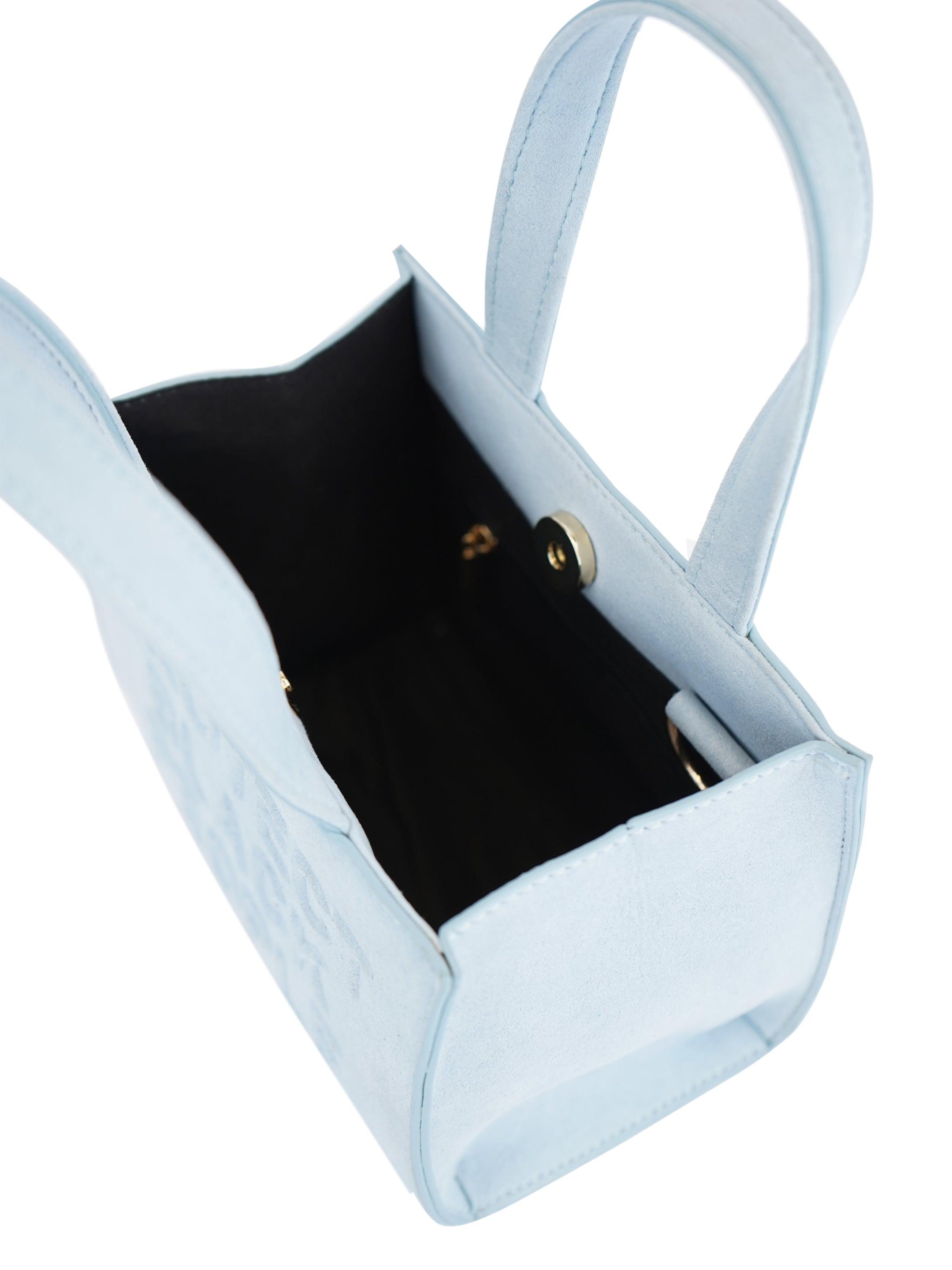 Suede Glacier  Mini Bag