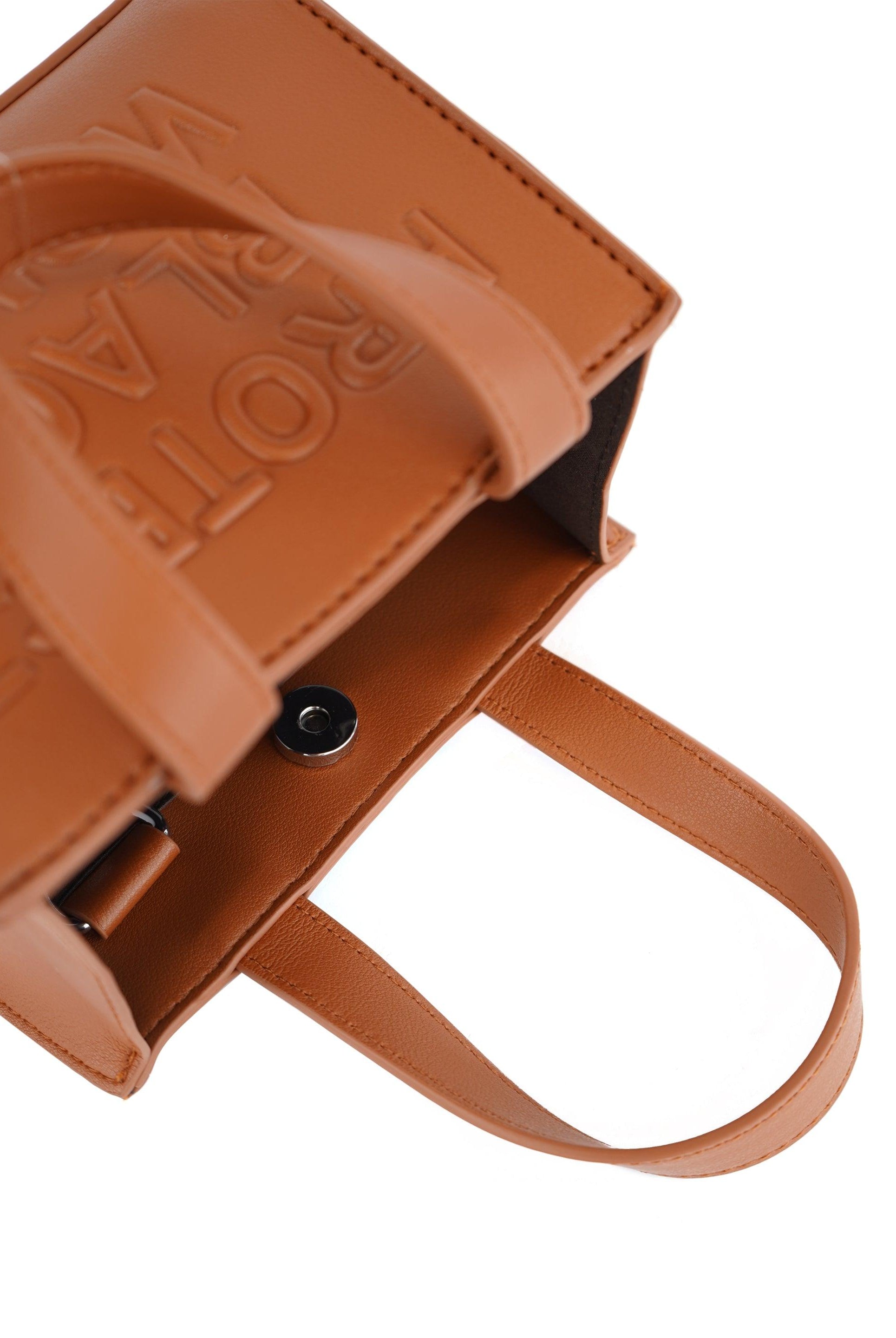 Protect Black Women Brown Vegan Leather Bag