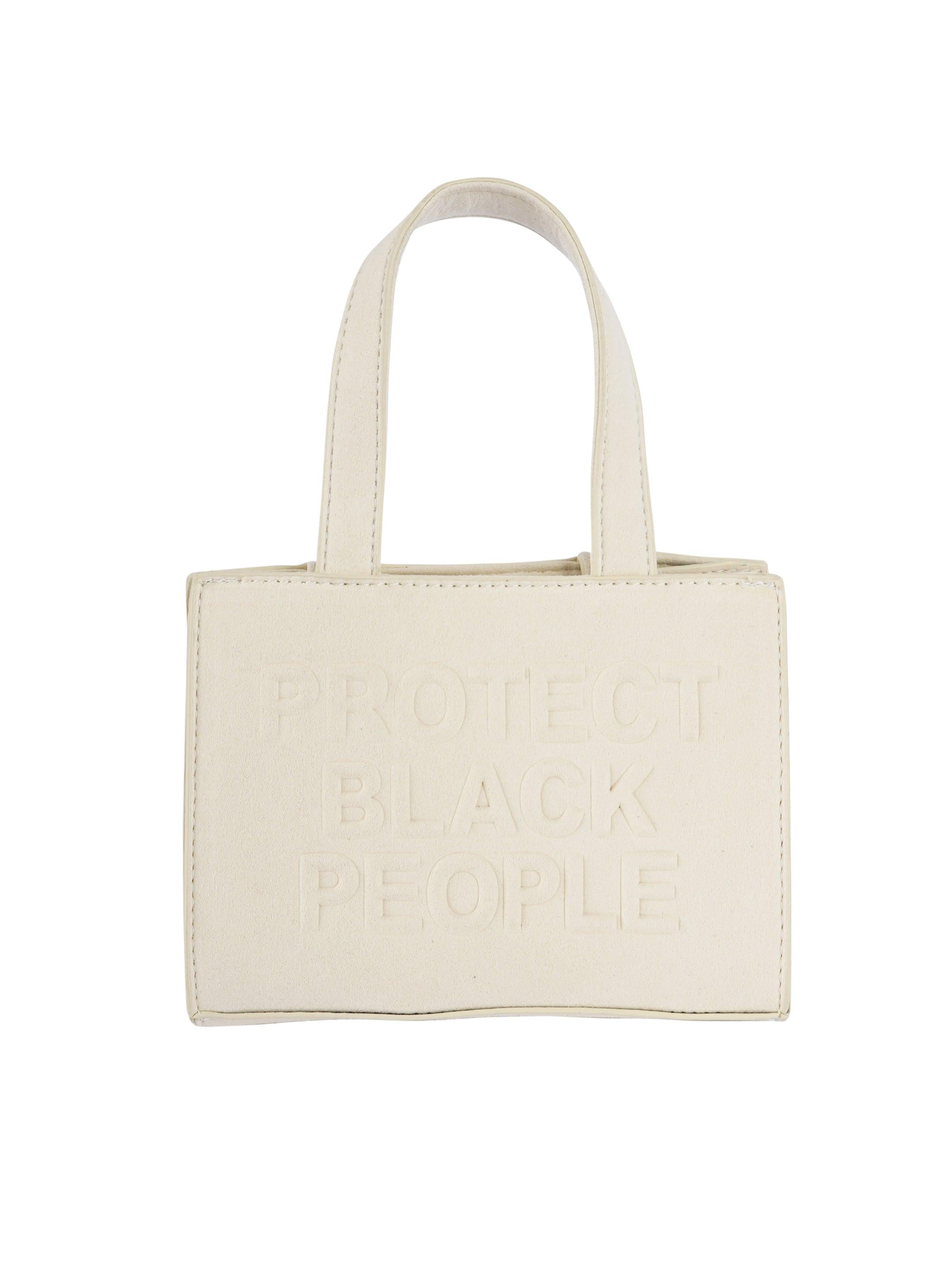 EGGNOG Suede mini bag