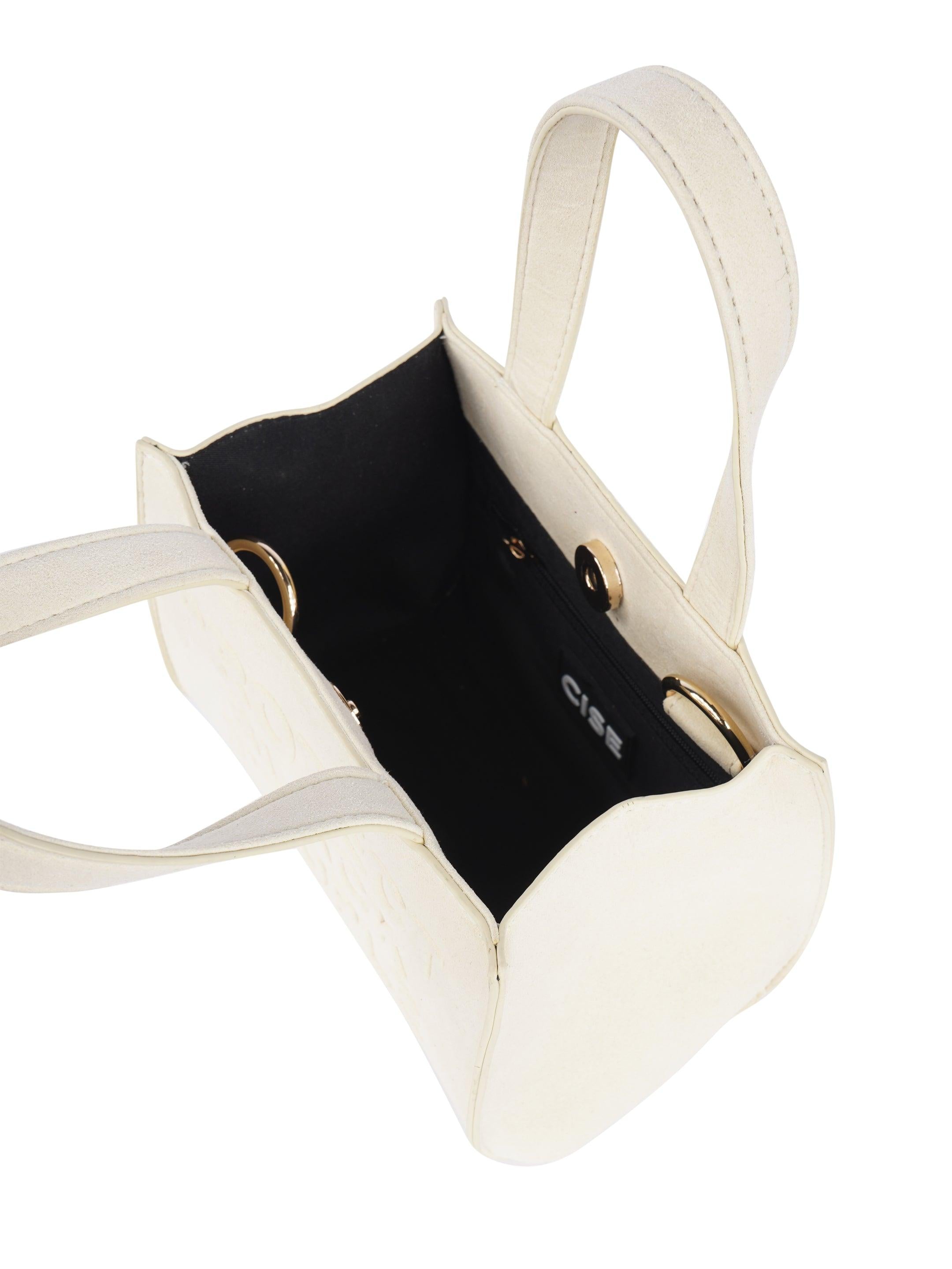 Suede Mini Bag (Eggnog)