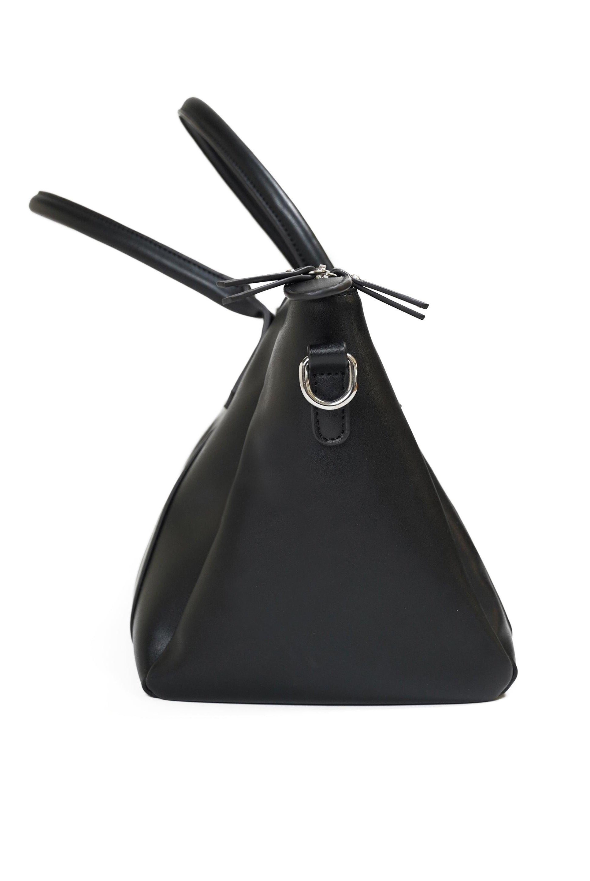 PBP Leather Duffel Bag Black