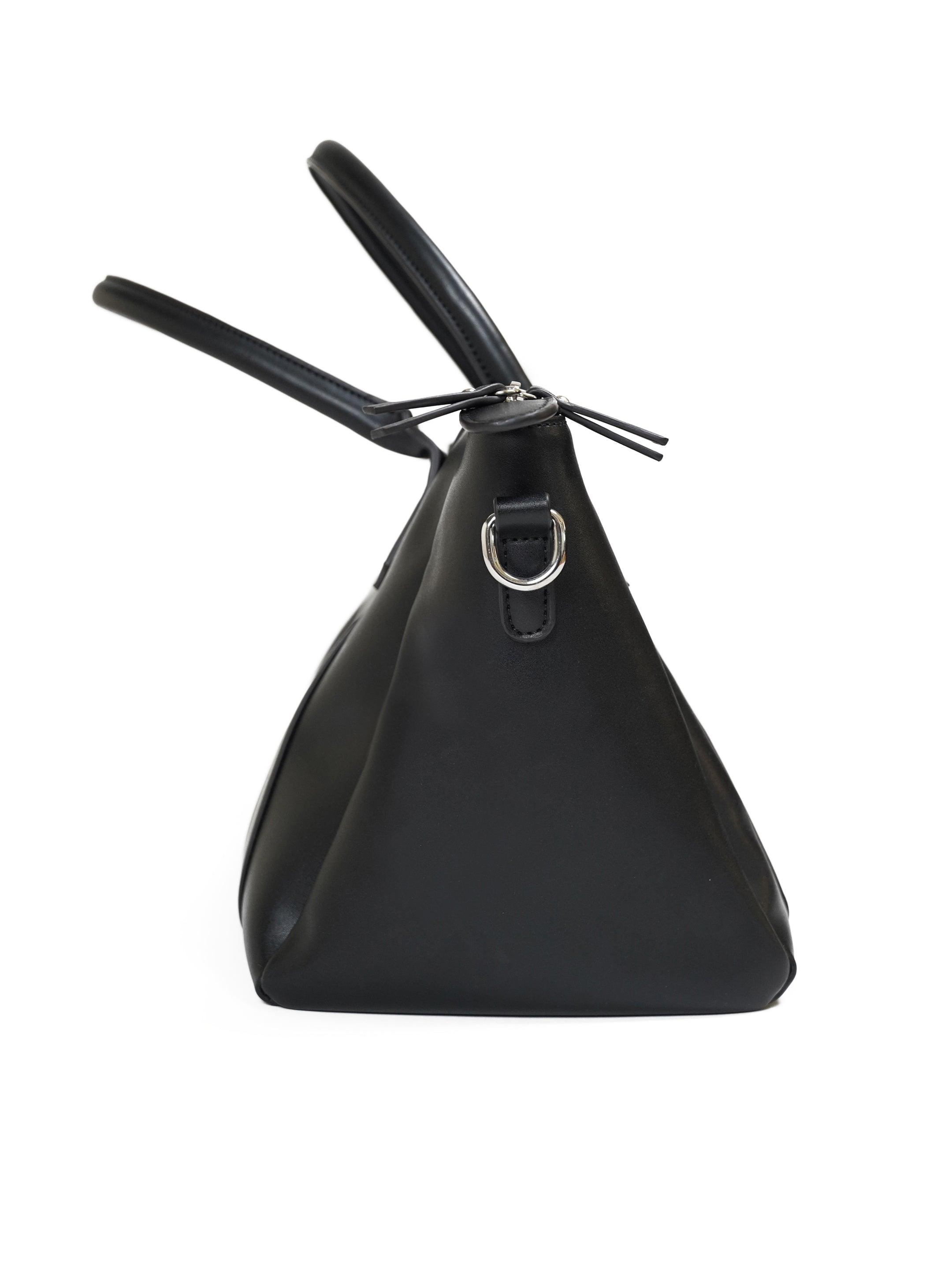 PBP Leather Duffel Bag Black
