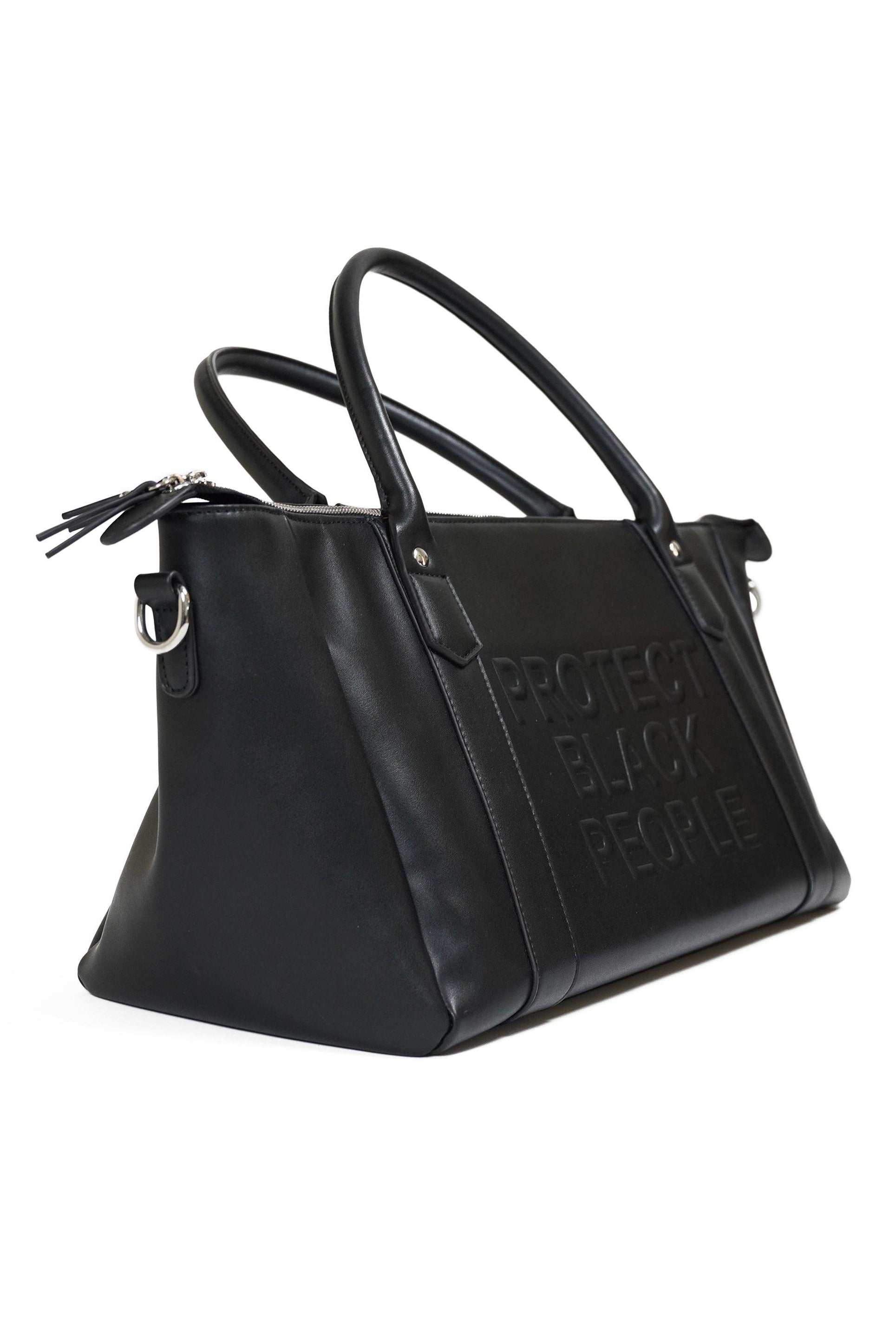 vegan leather duffle bag