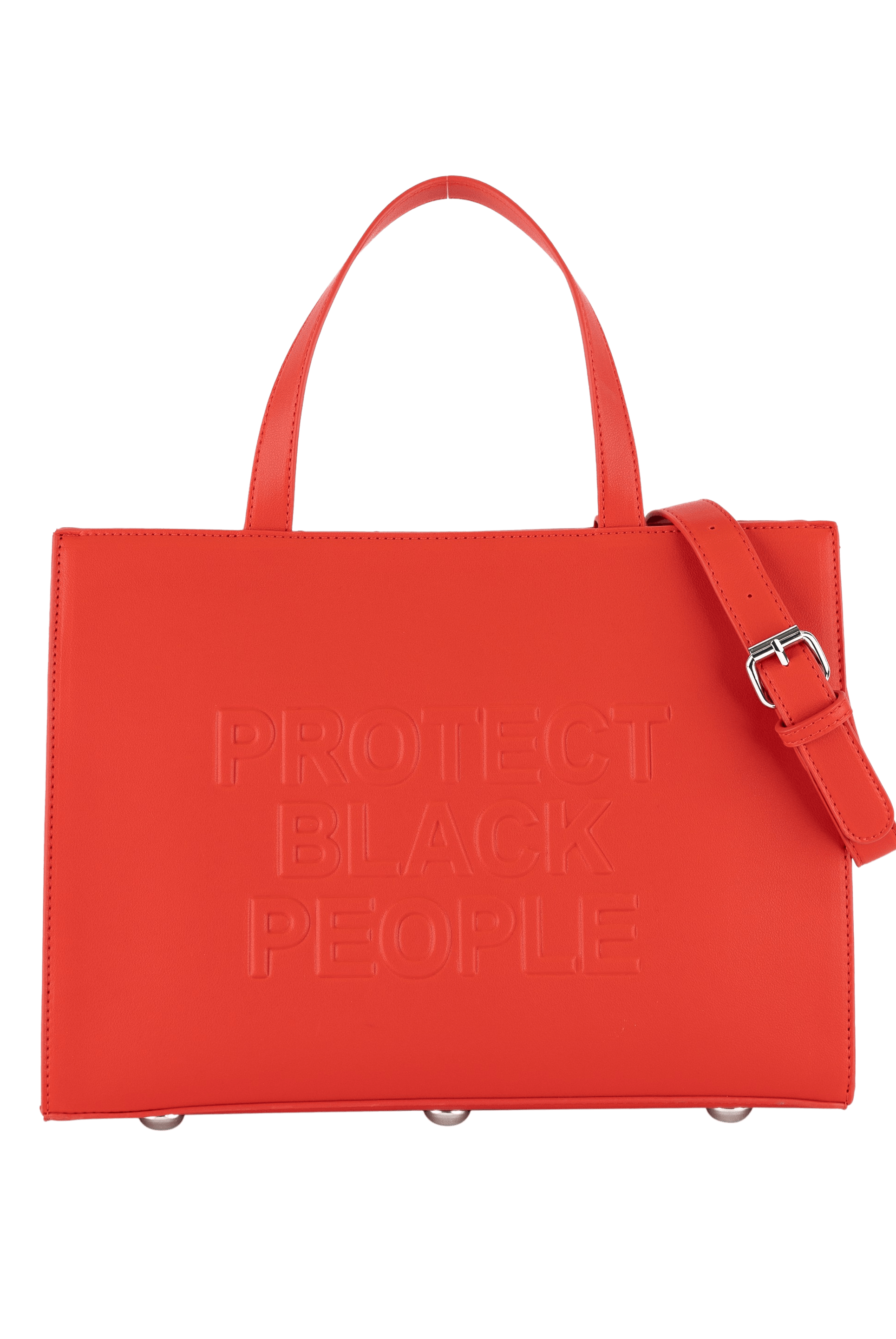 PBP - VEGAN LEATHER BAG (RED)