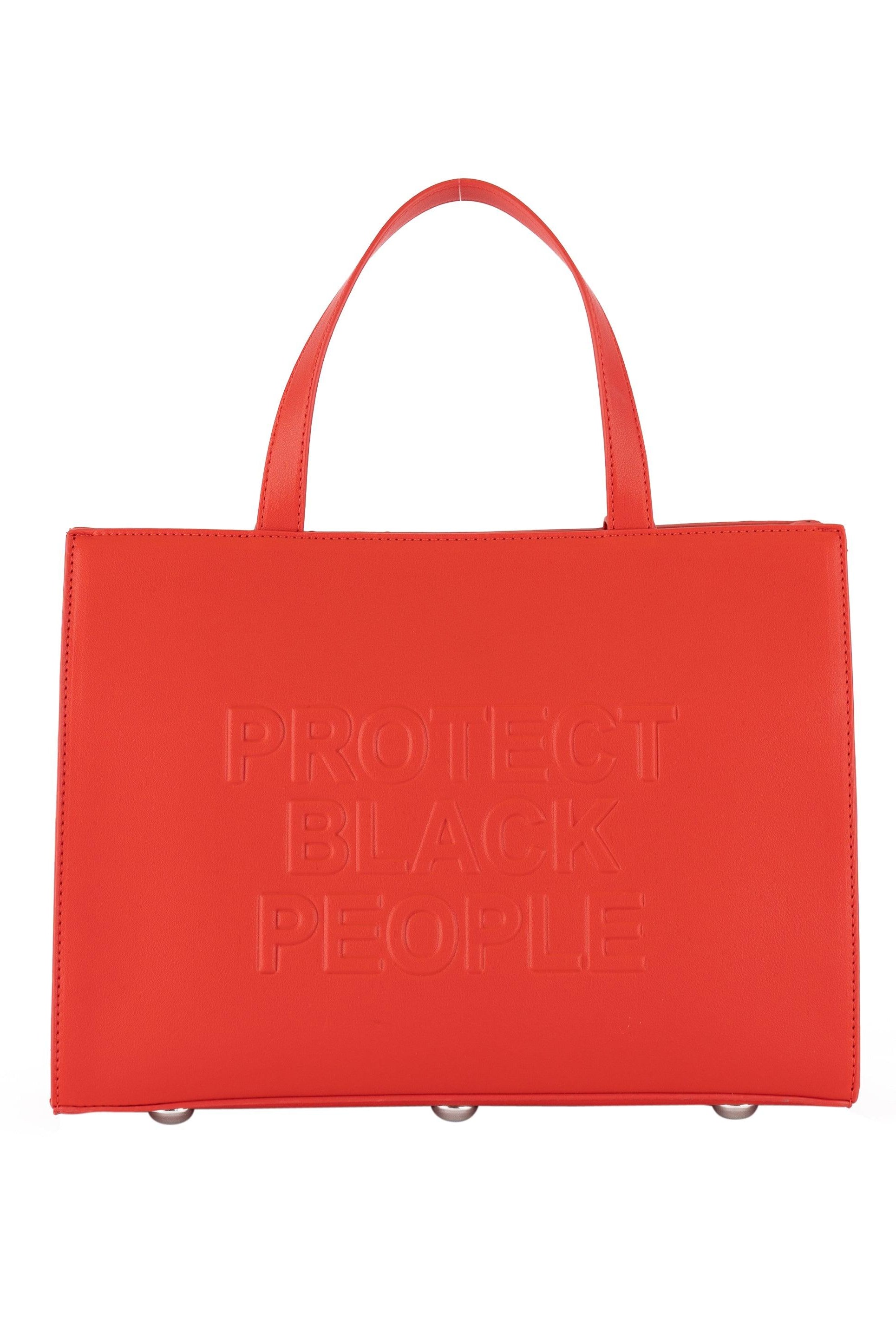VEGAN LEATHER RED BAG