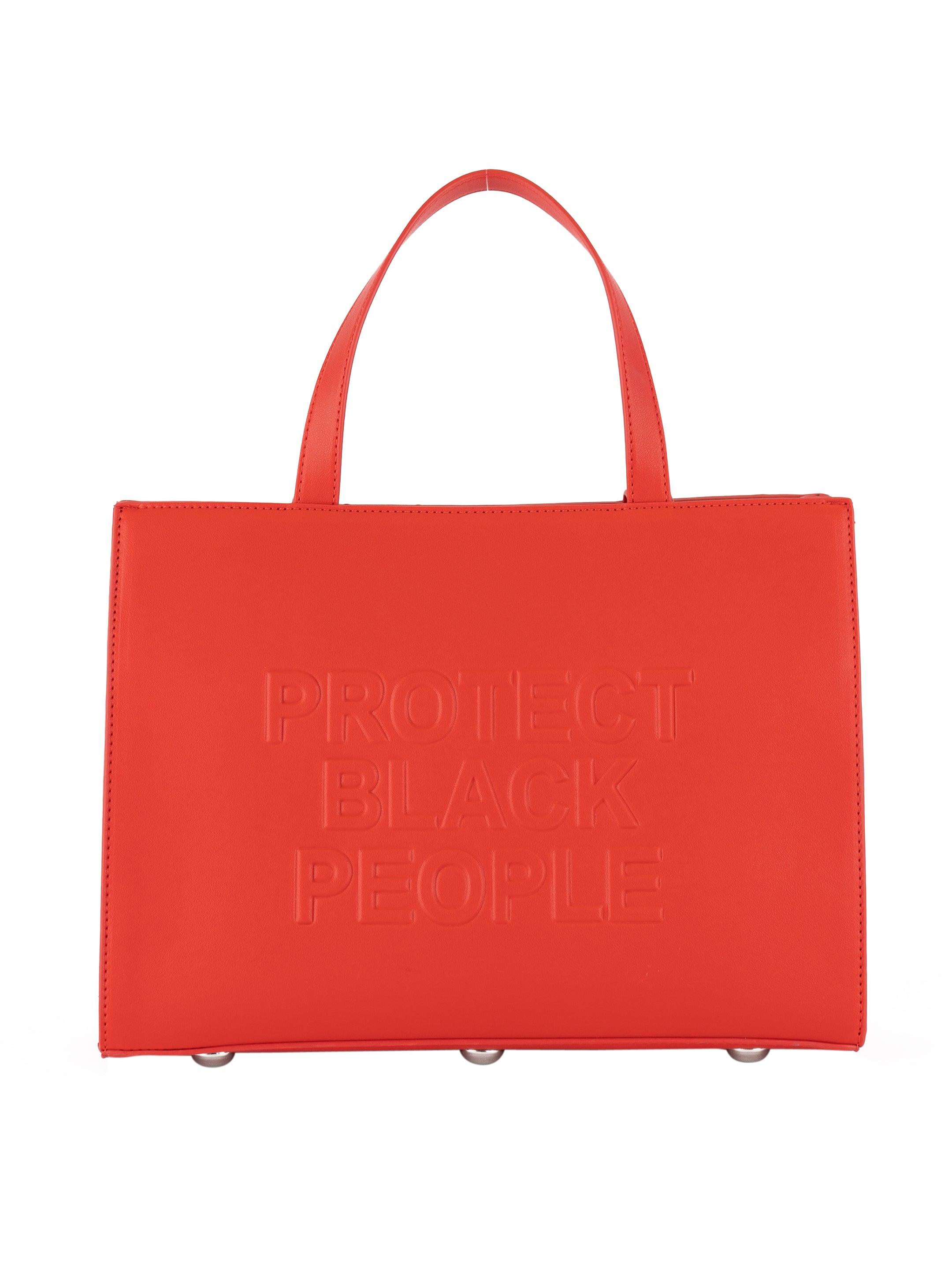 VEGAN LEATHER RED BAG