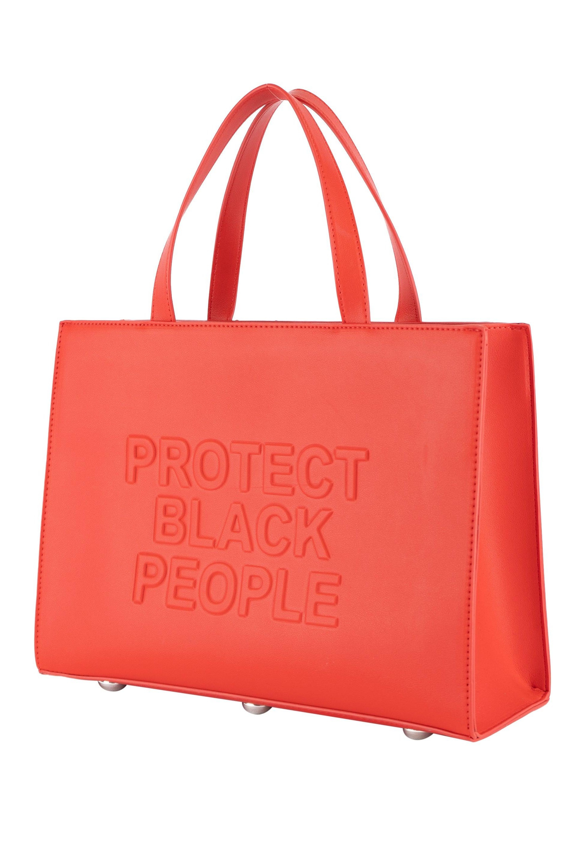 Protect Black People Vegan Leather Bag