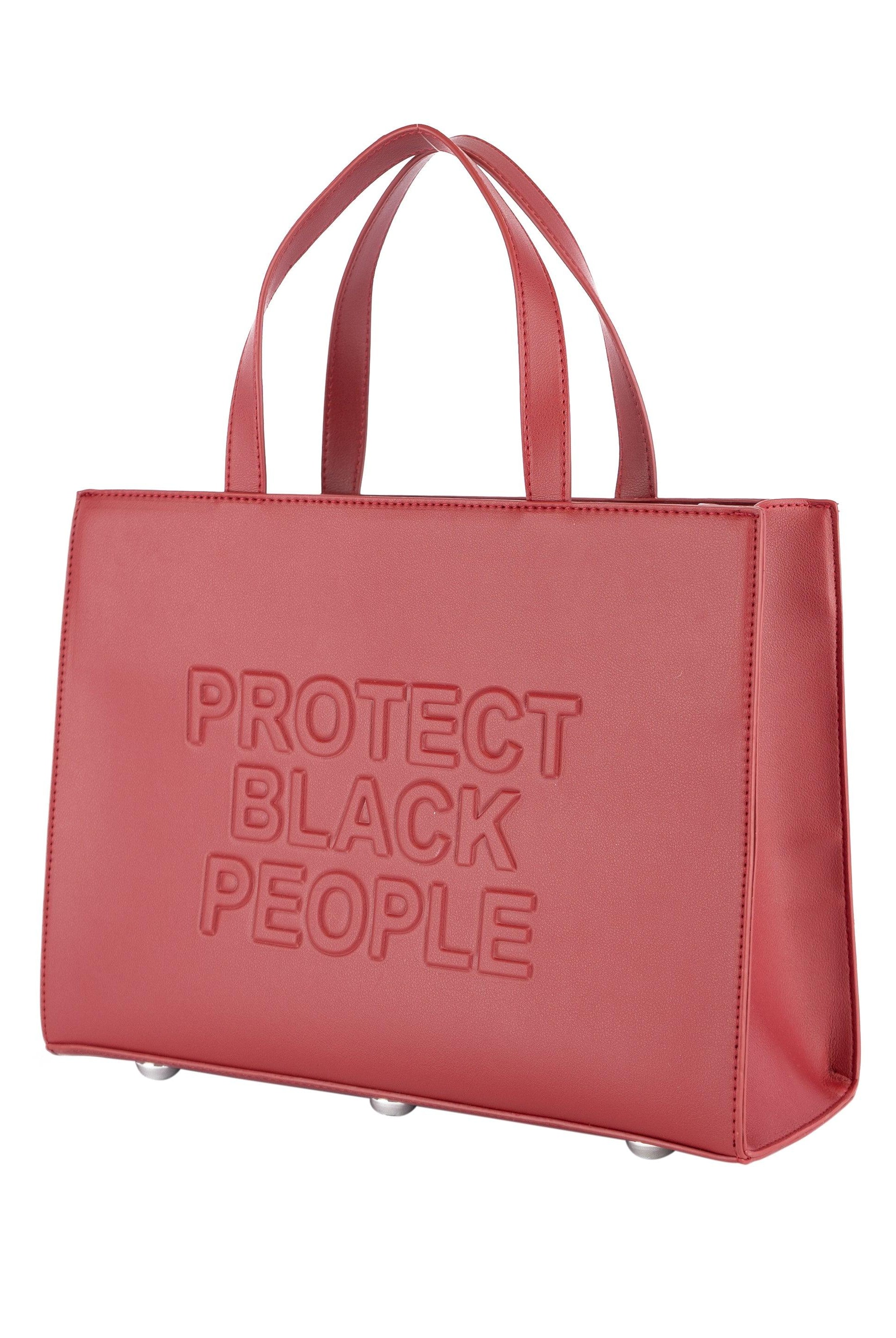 BURGUNDY VEGAN LEATHER BAG