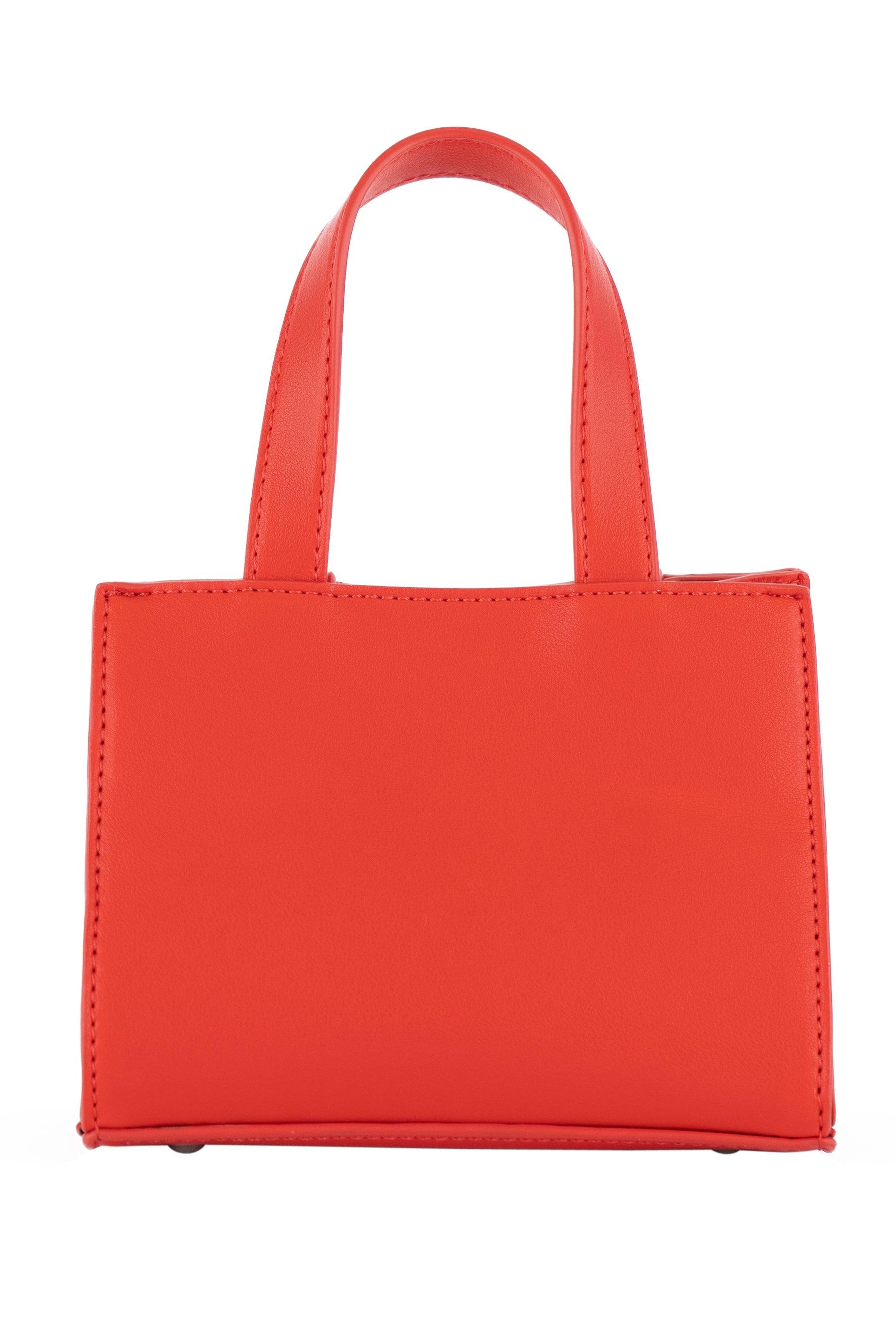 VEGAN LEATHER MINI BAG - Red Color