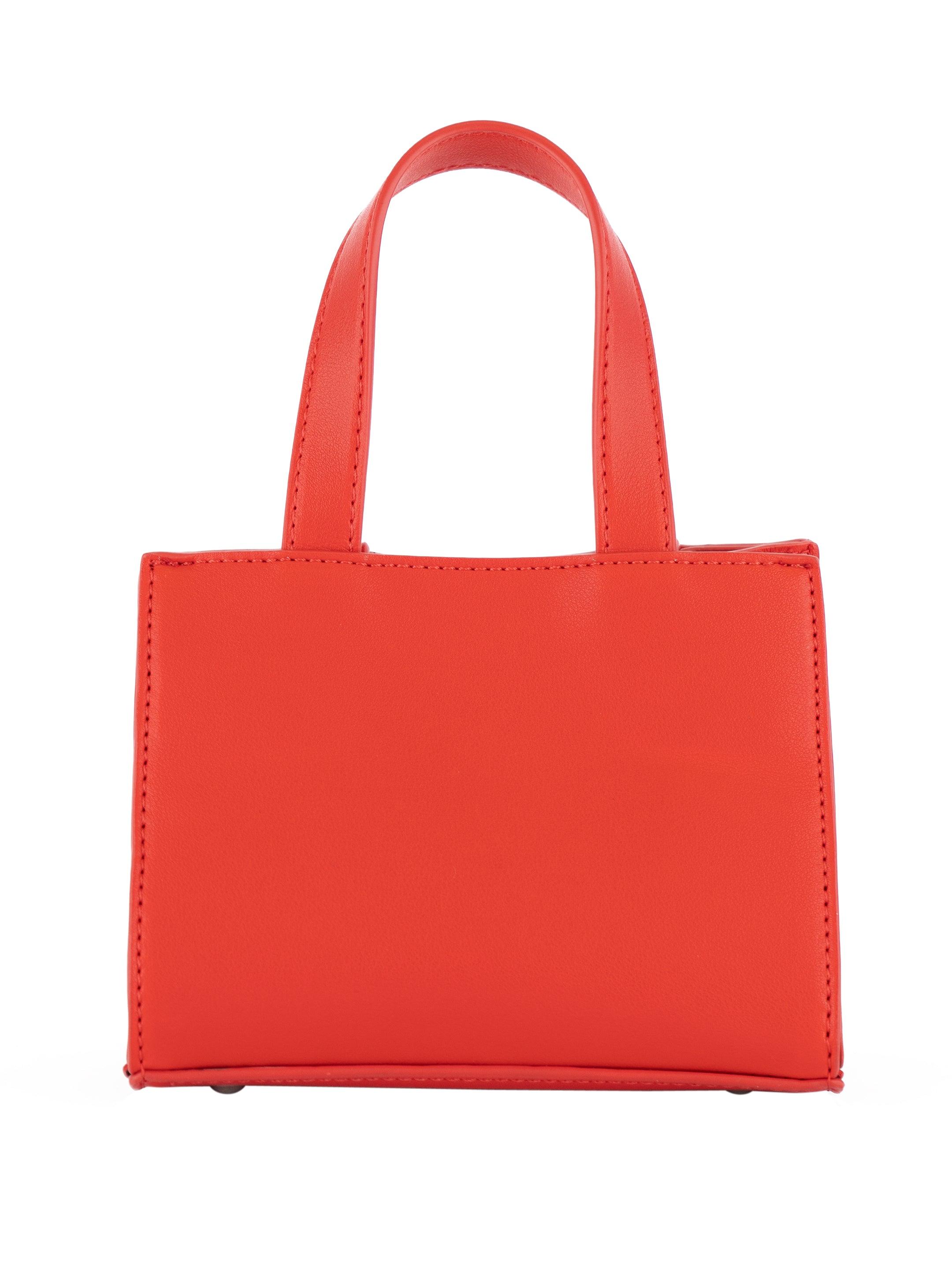 VEGAN LEATHER MINI BAG - Red Color