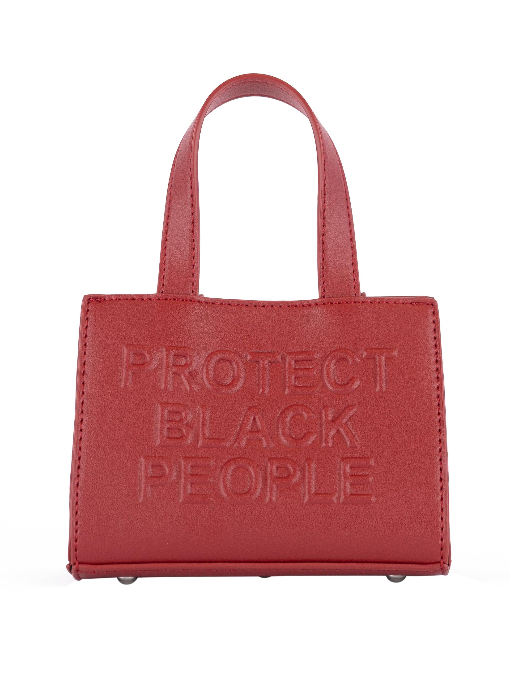 BURGUNDY LEATHER MINI BAG