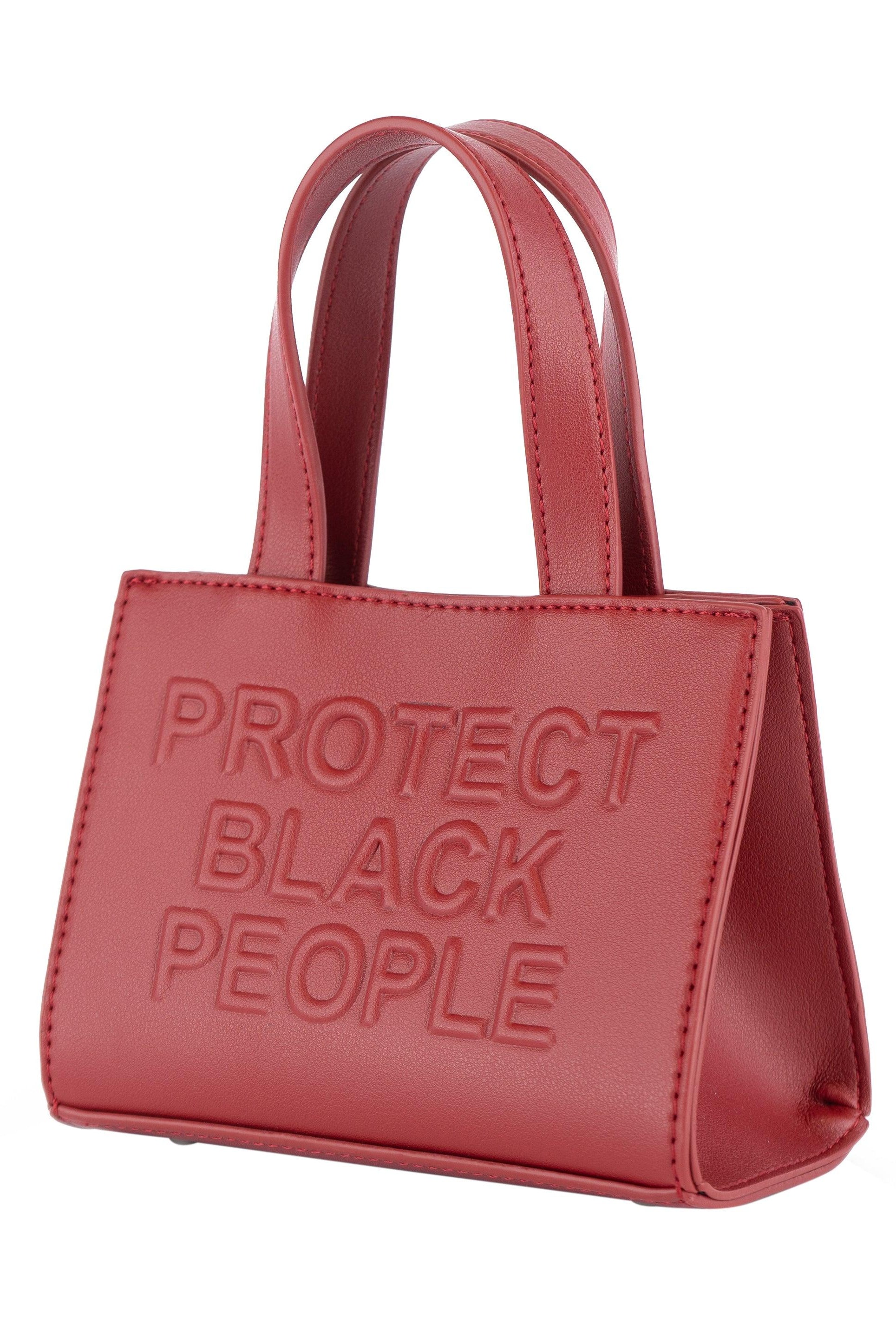 VEGAN LEATHER MINI BAG (BURGUNDY)