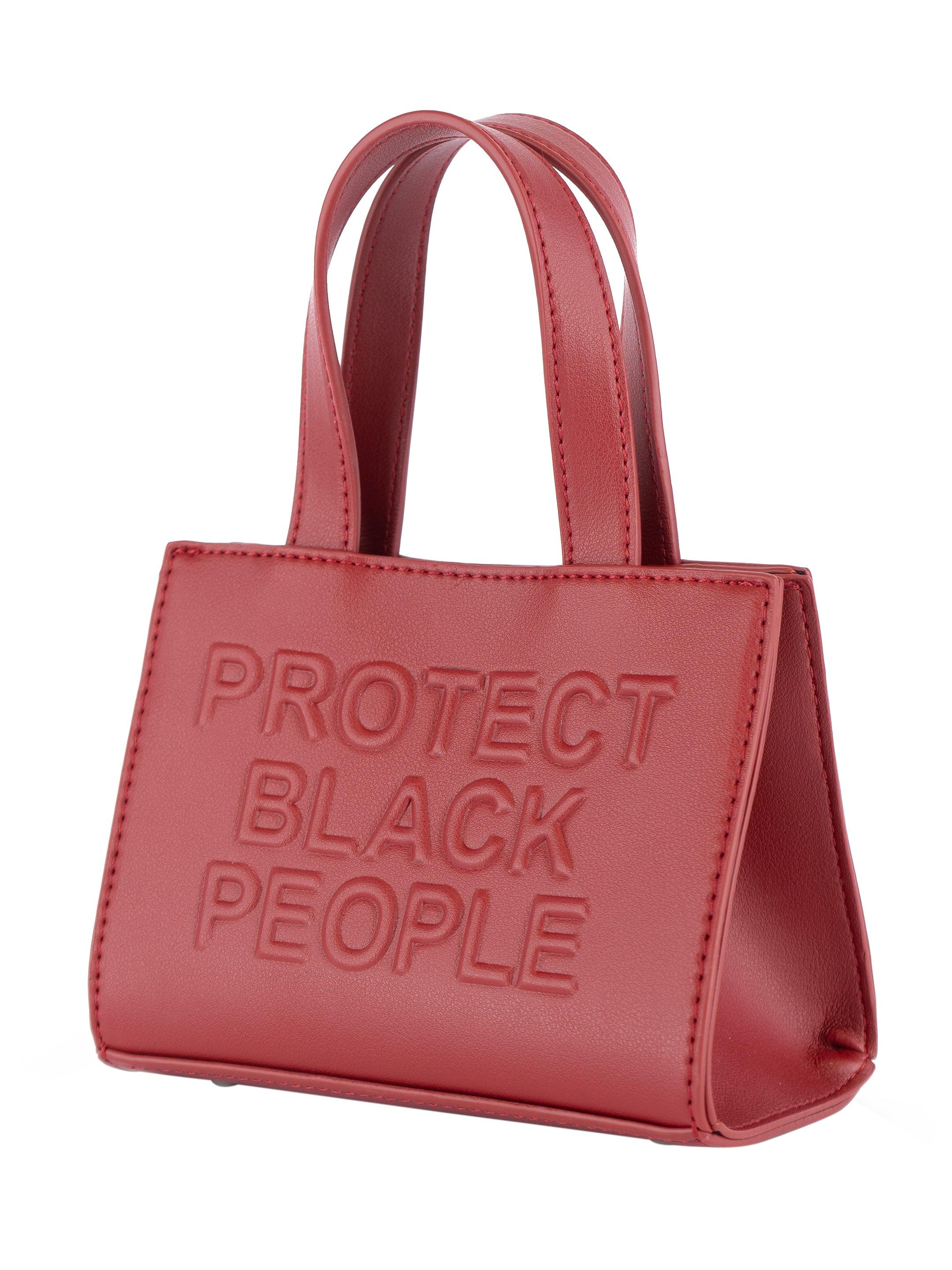 VEGAN LEATHER MINI BAG (BURGUNDY)