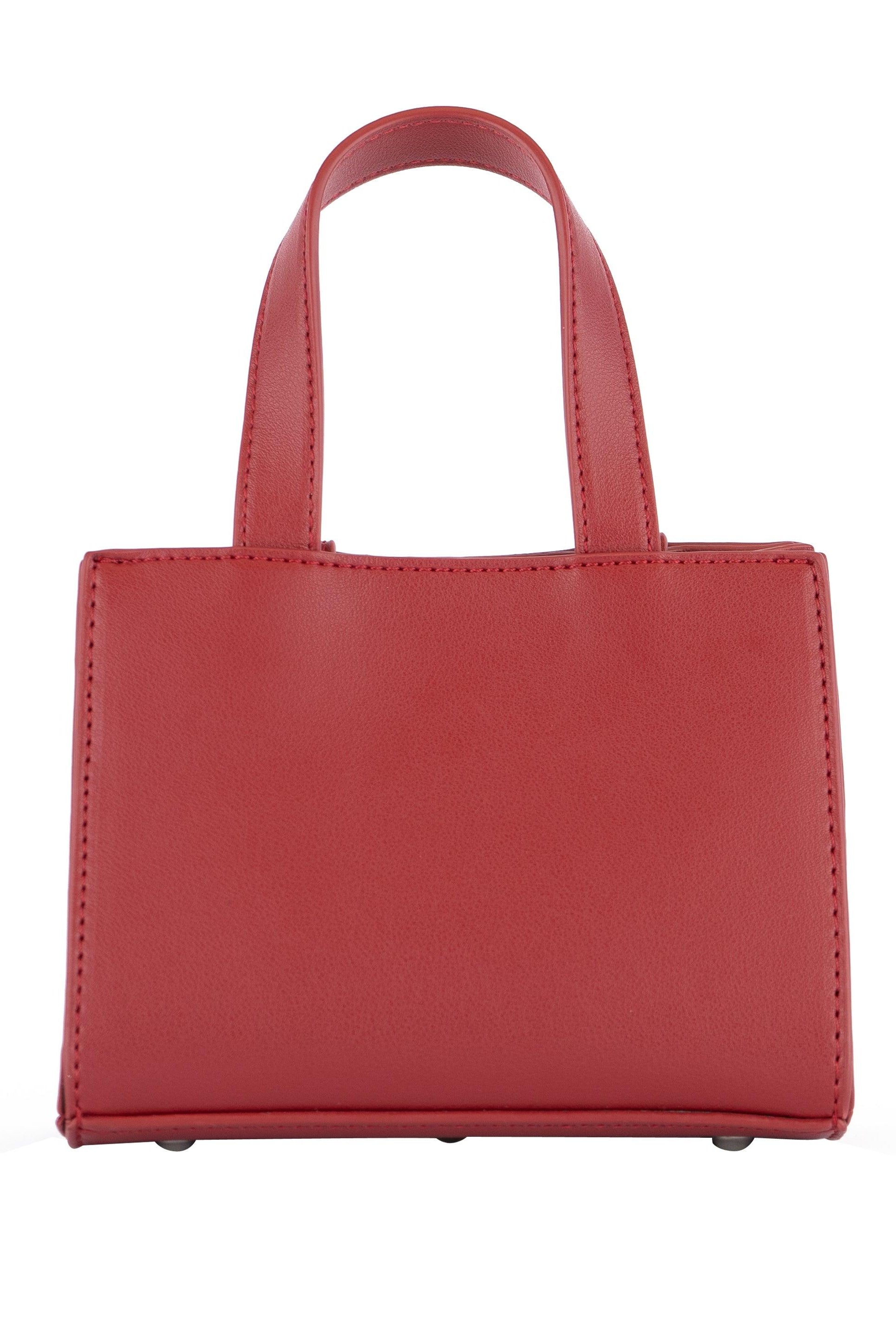 PROTECT BLACK PEOPLE - VEGAN LEATHER MINI BAG (BURGUNDY)
