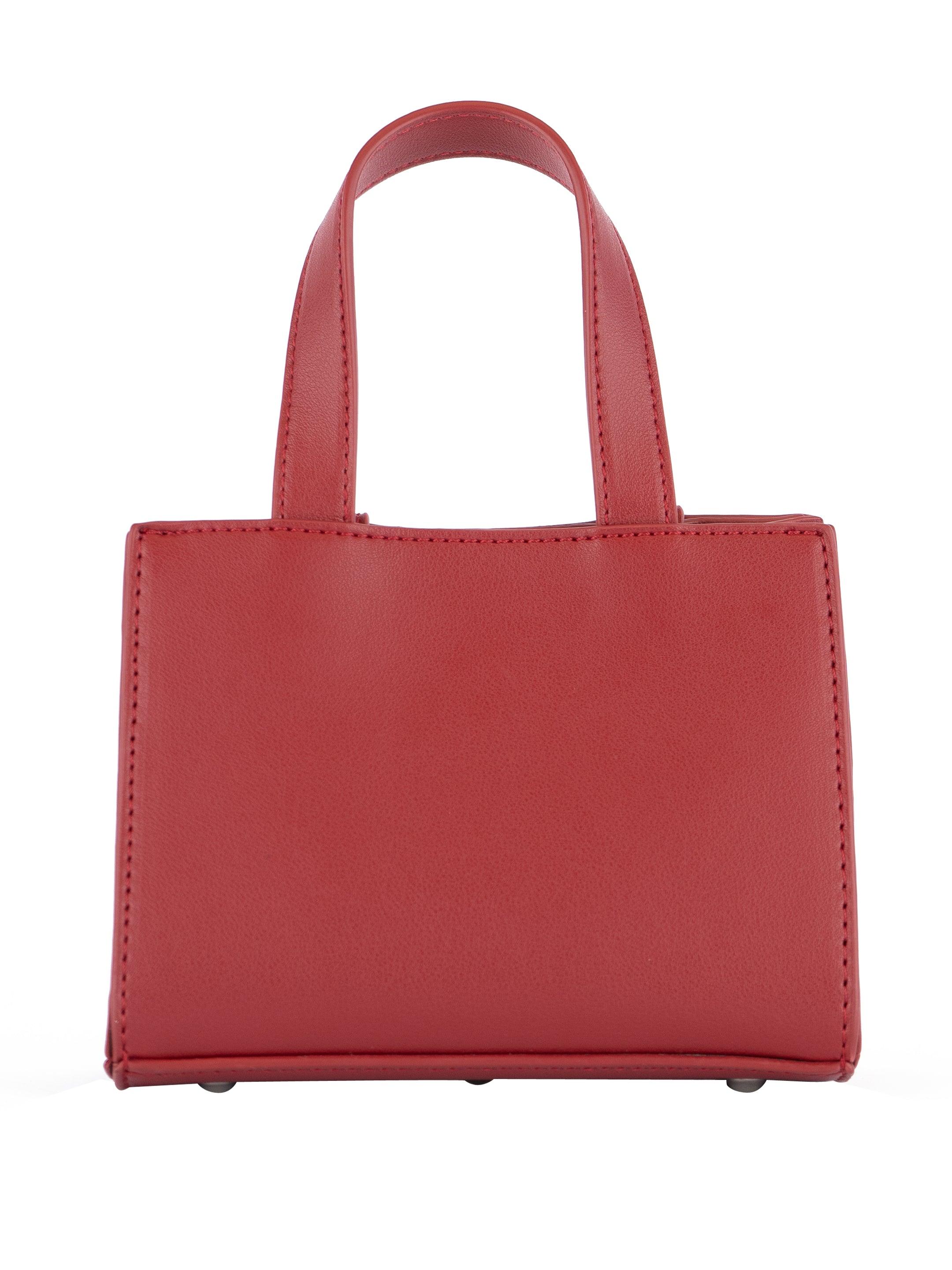 PROTECT BLACK PEOPLE - VEGAN LEATHER MINI BAG (BURGUNDY)