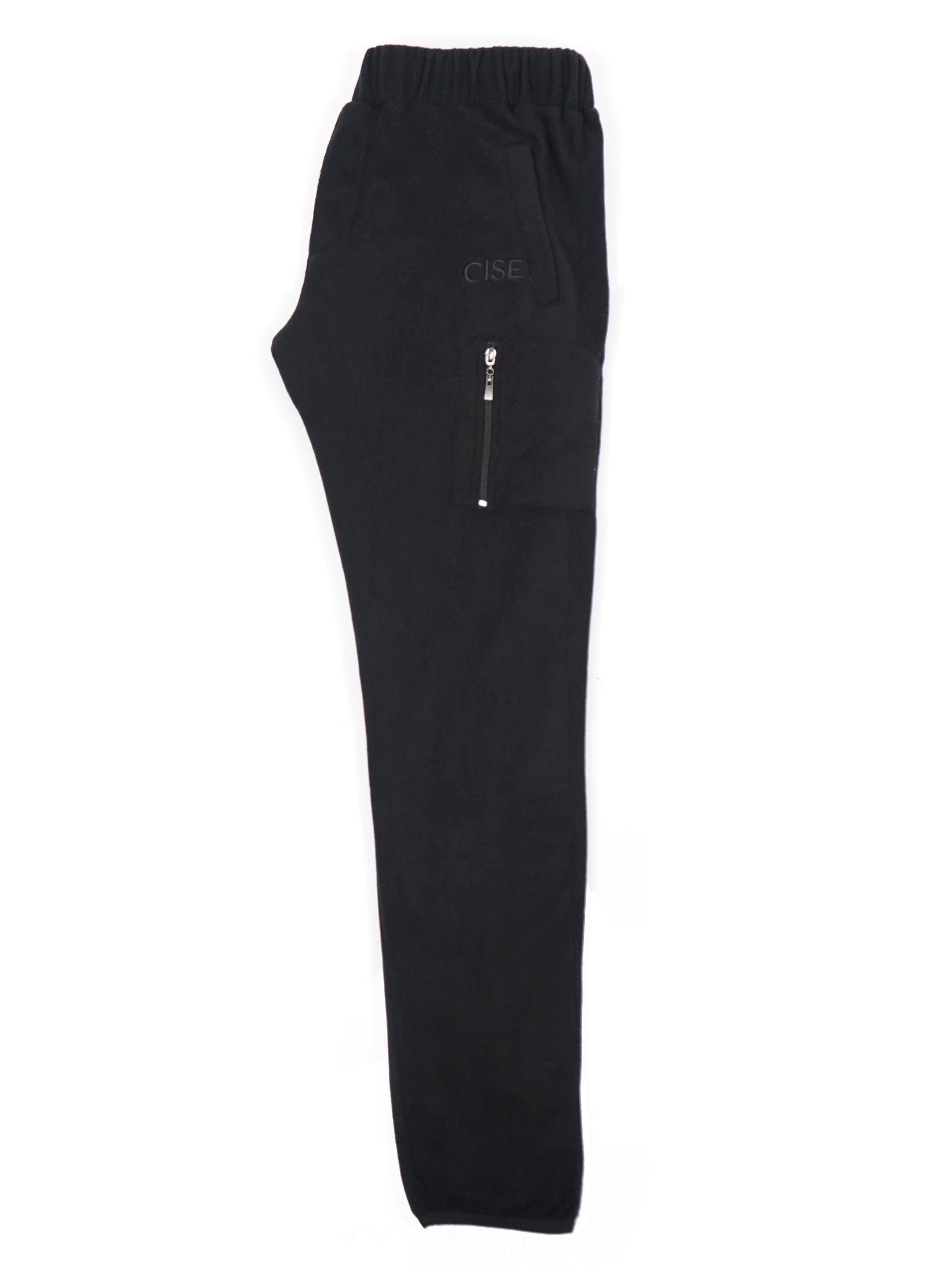 KENNEDY QUARTER - ZIP SWEATPANTS (MATTE BLACK)