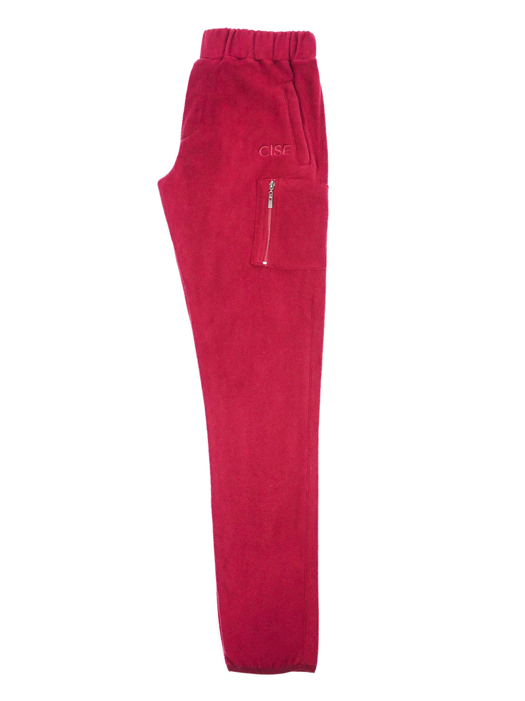 KENNEDY QUARTER - ZIP SWEATPANTS MERLOT