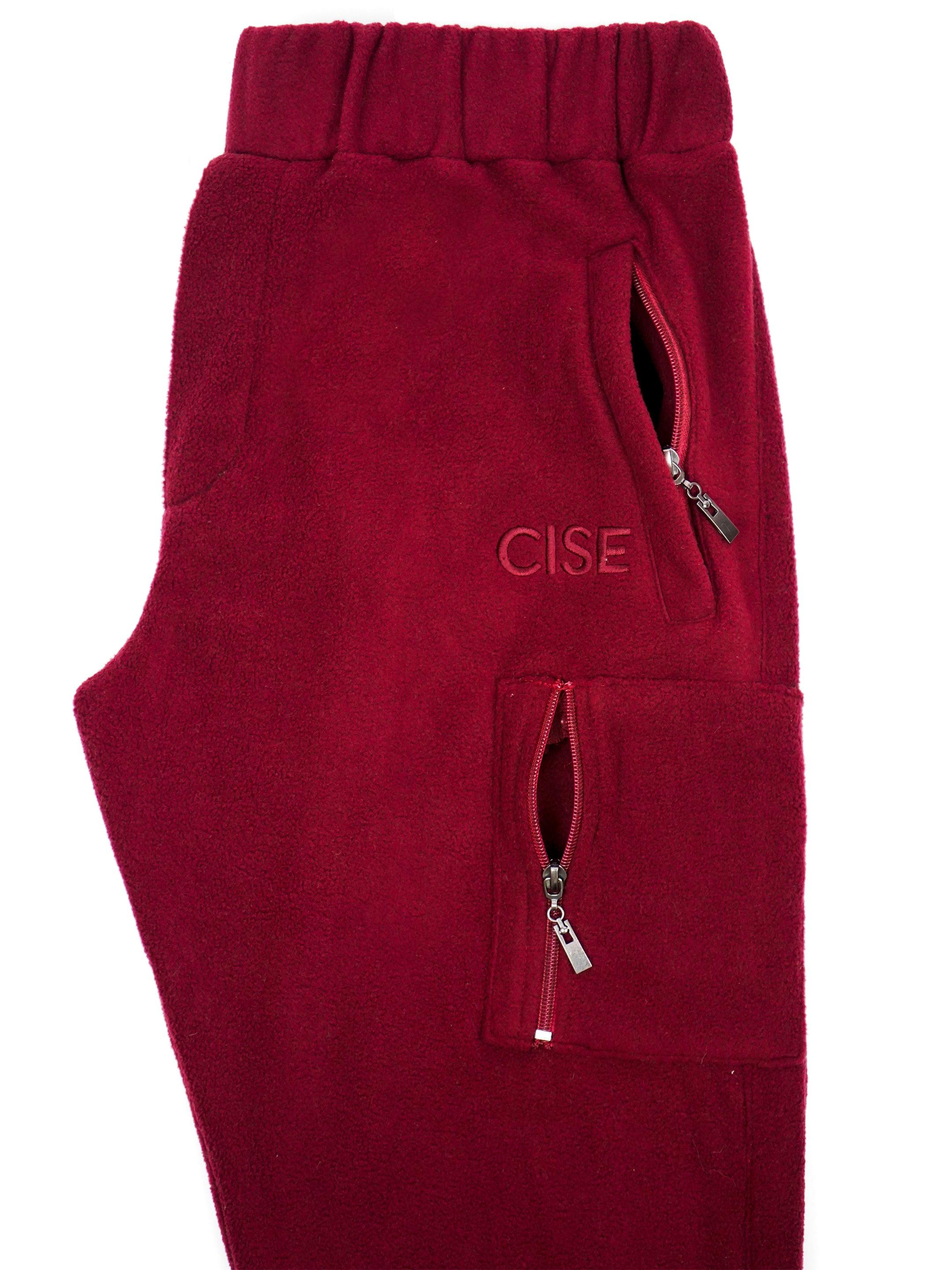 ZIP SWEATPANTS MERLOT