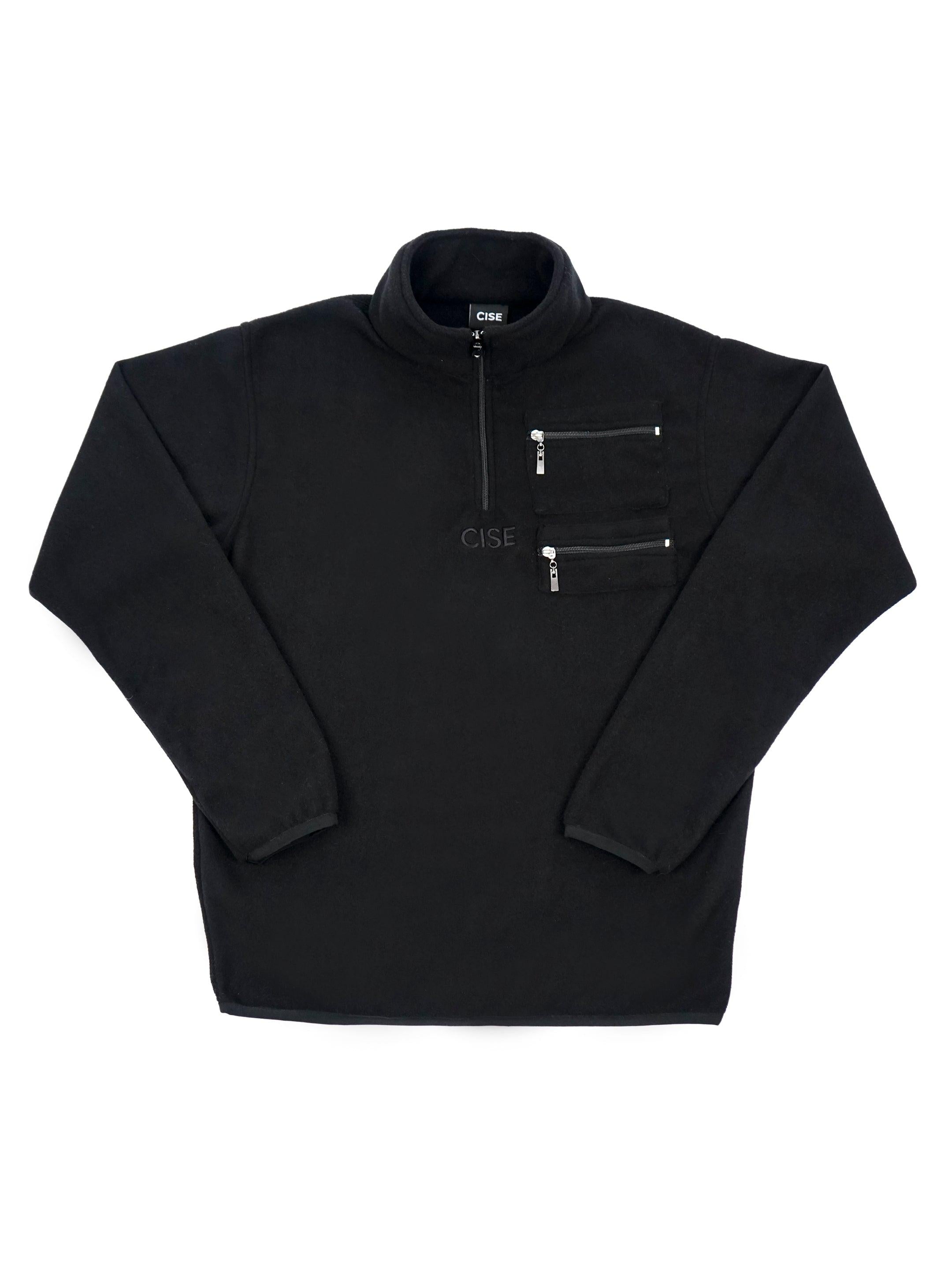 KENNEDY QUARTER ZIP PULLOVER (MATTE BLACK)
