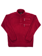 KENNEDY QUARTER - ZIP PULLOVER MERLOT