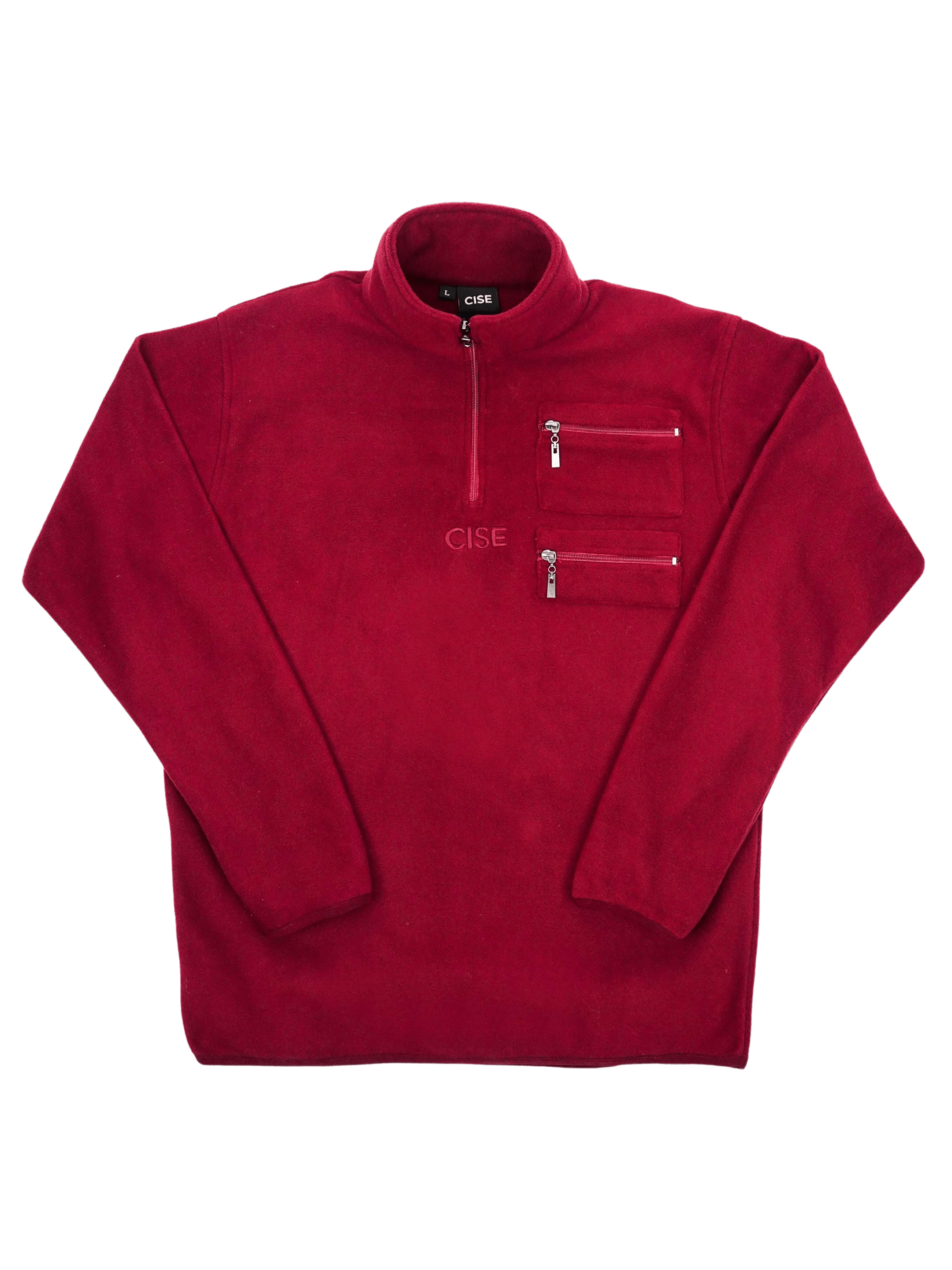 KENNEDY QUARTER - ZIP PULLOVER MERLOT