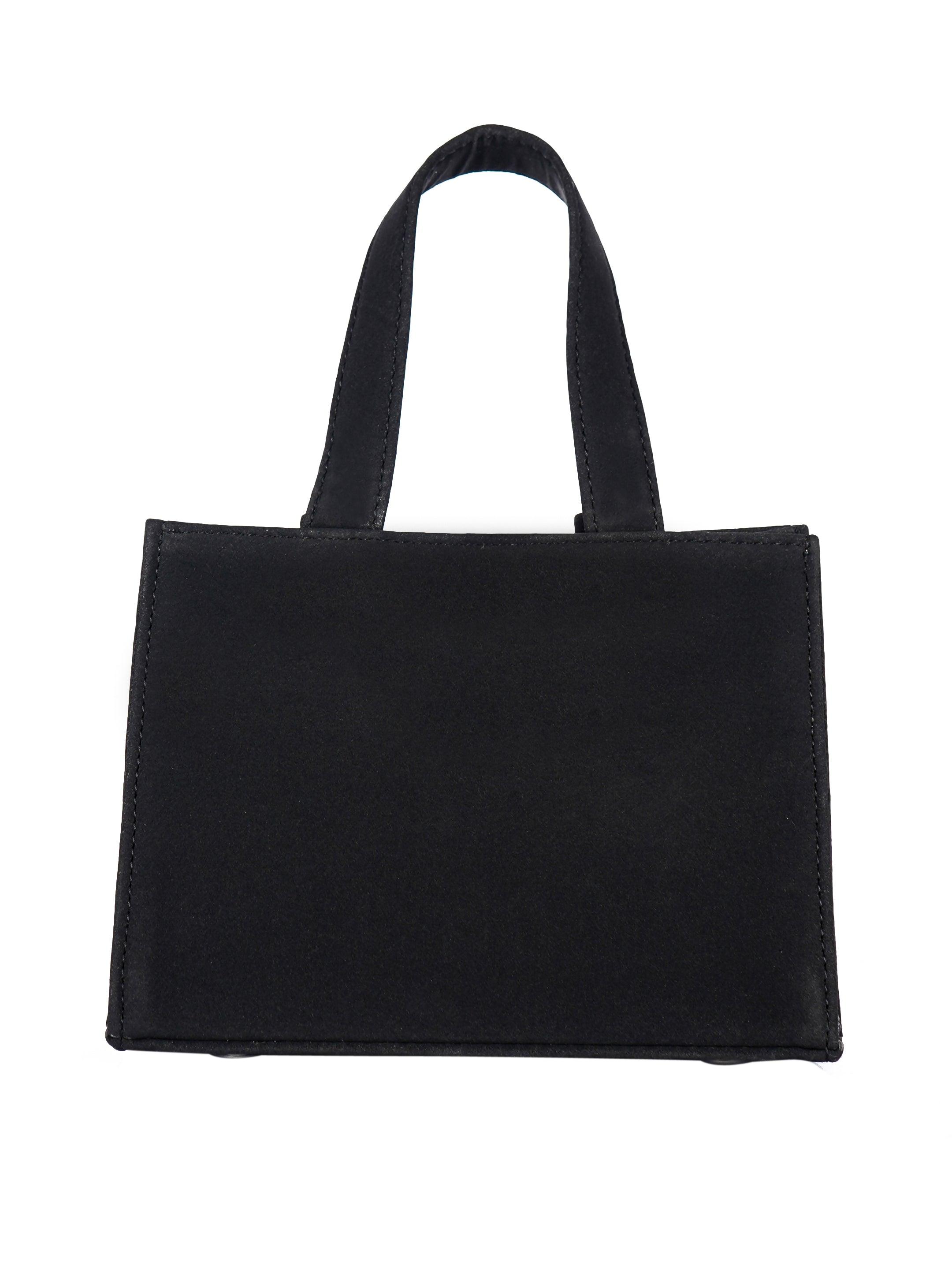 Vegan Suede Black Mini Bag
