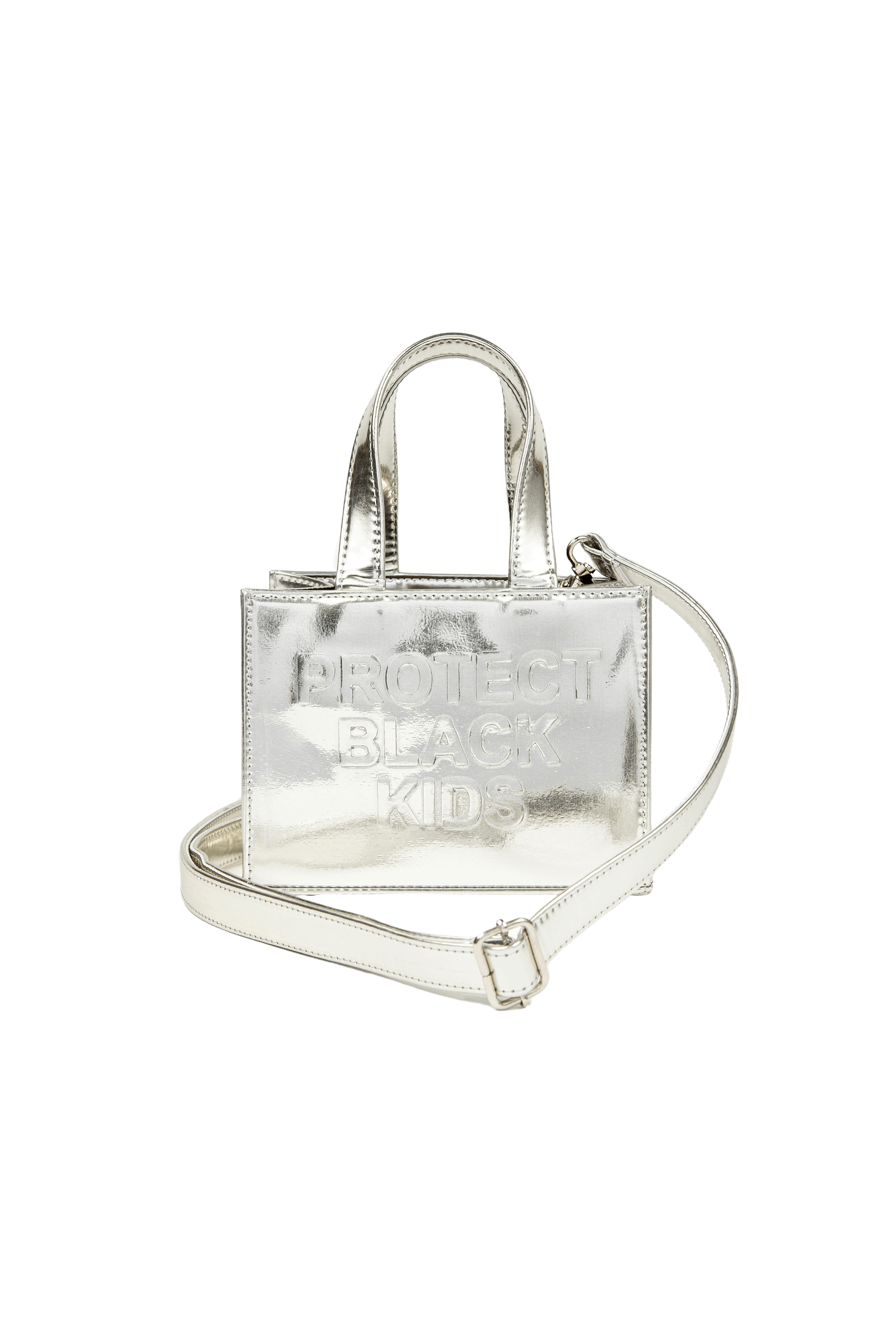 PBK - VEGAN LEATHER MINI BAG (CHROME)