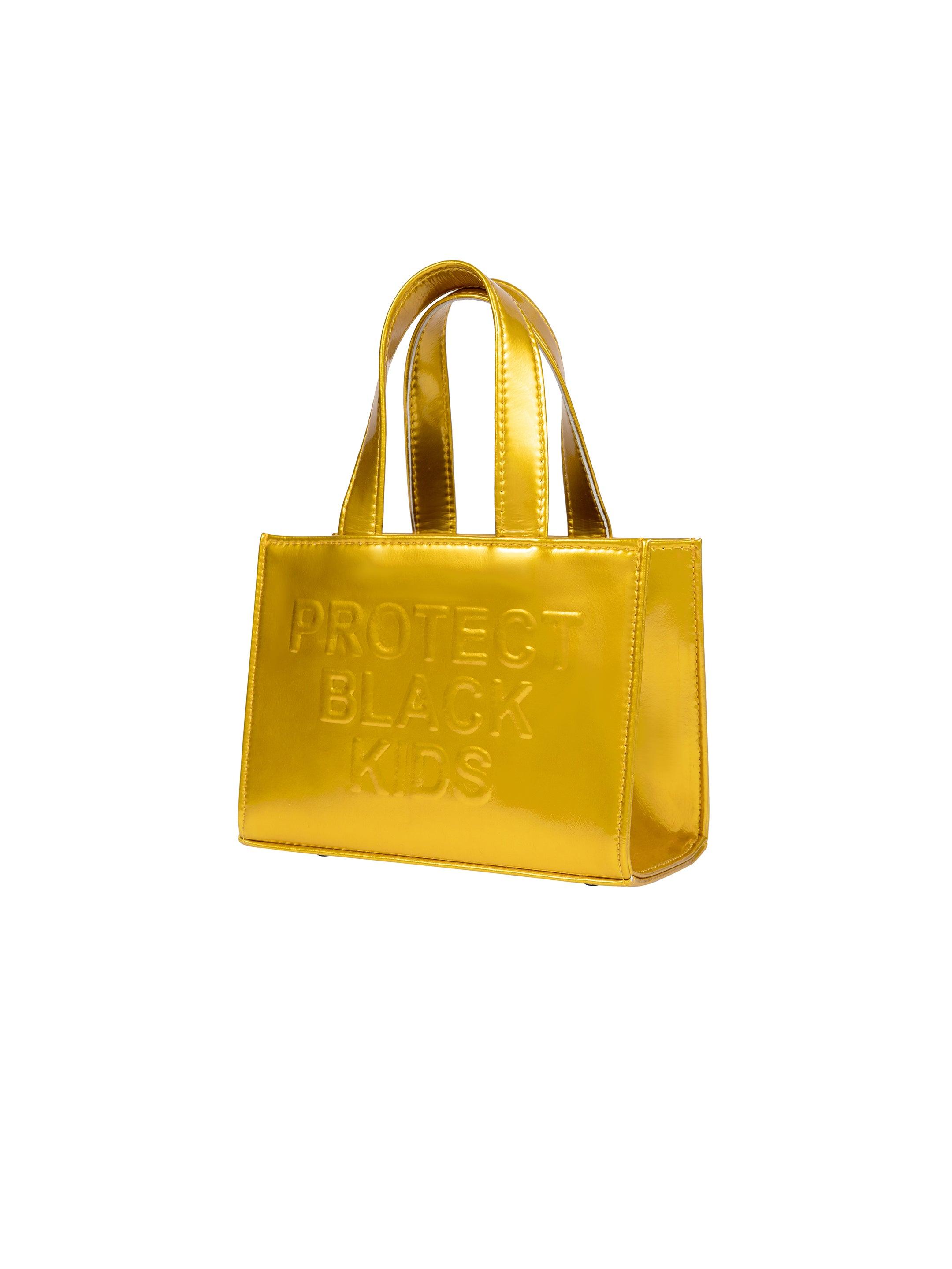 PBK VEGAN LEATHER MINI BAG (GOLD)