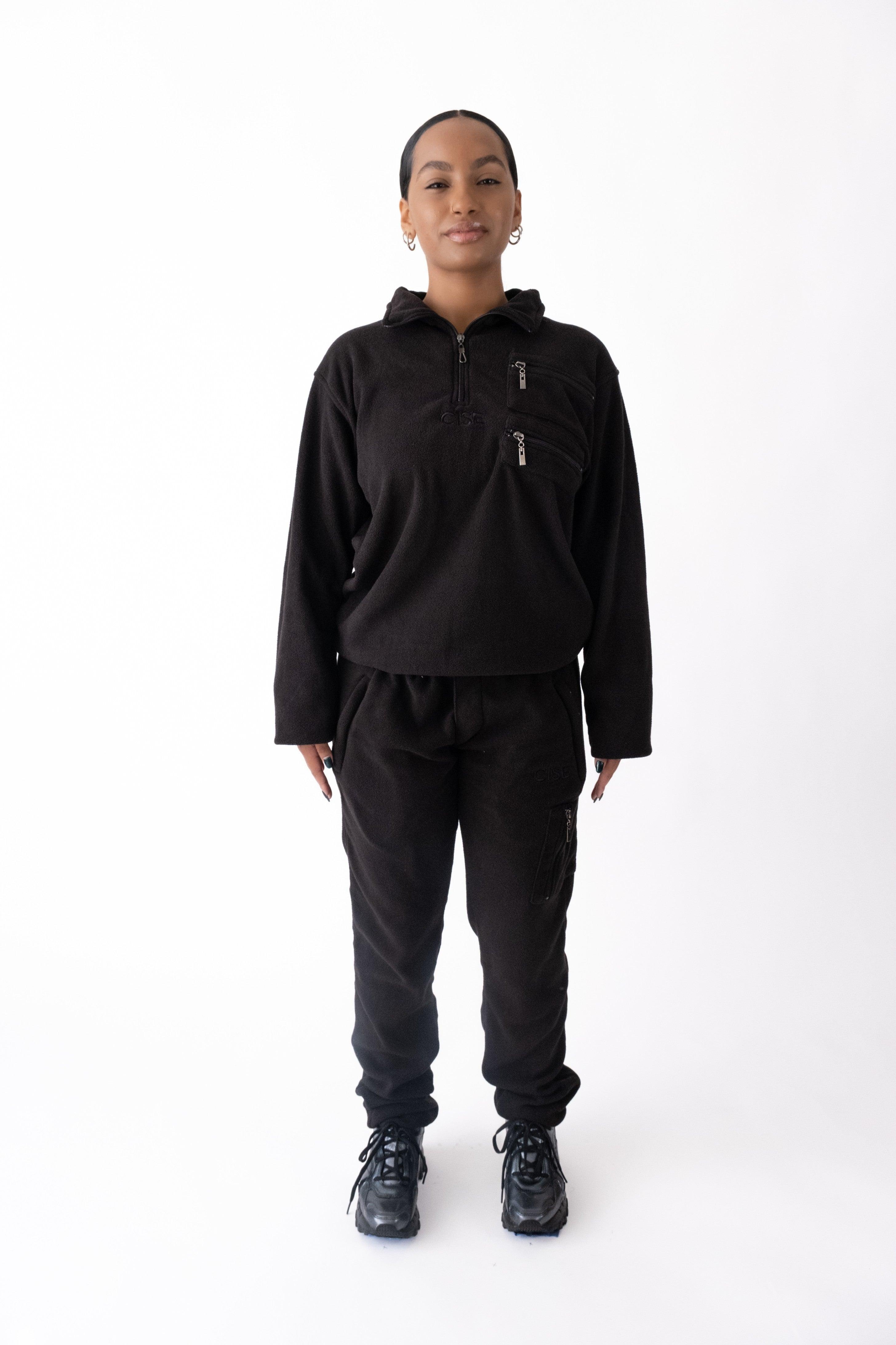 【KEBOZ】LINE PIPING HALF ZIP SWEAT PULLOVER LINE PIPING HALF ZIP SWEAT PULLOVER