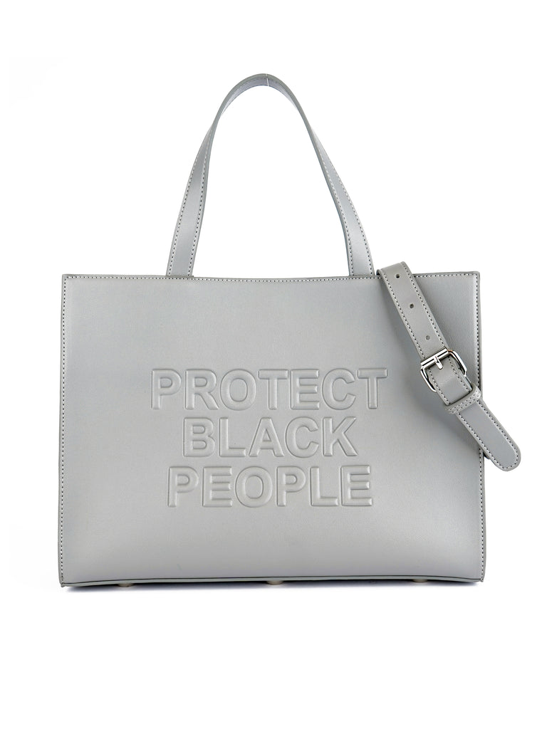 PBP - Grey Vegan Leather Bag 