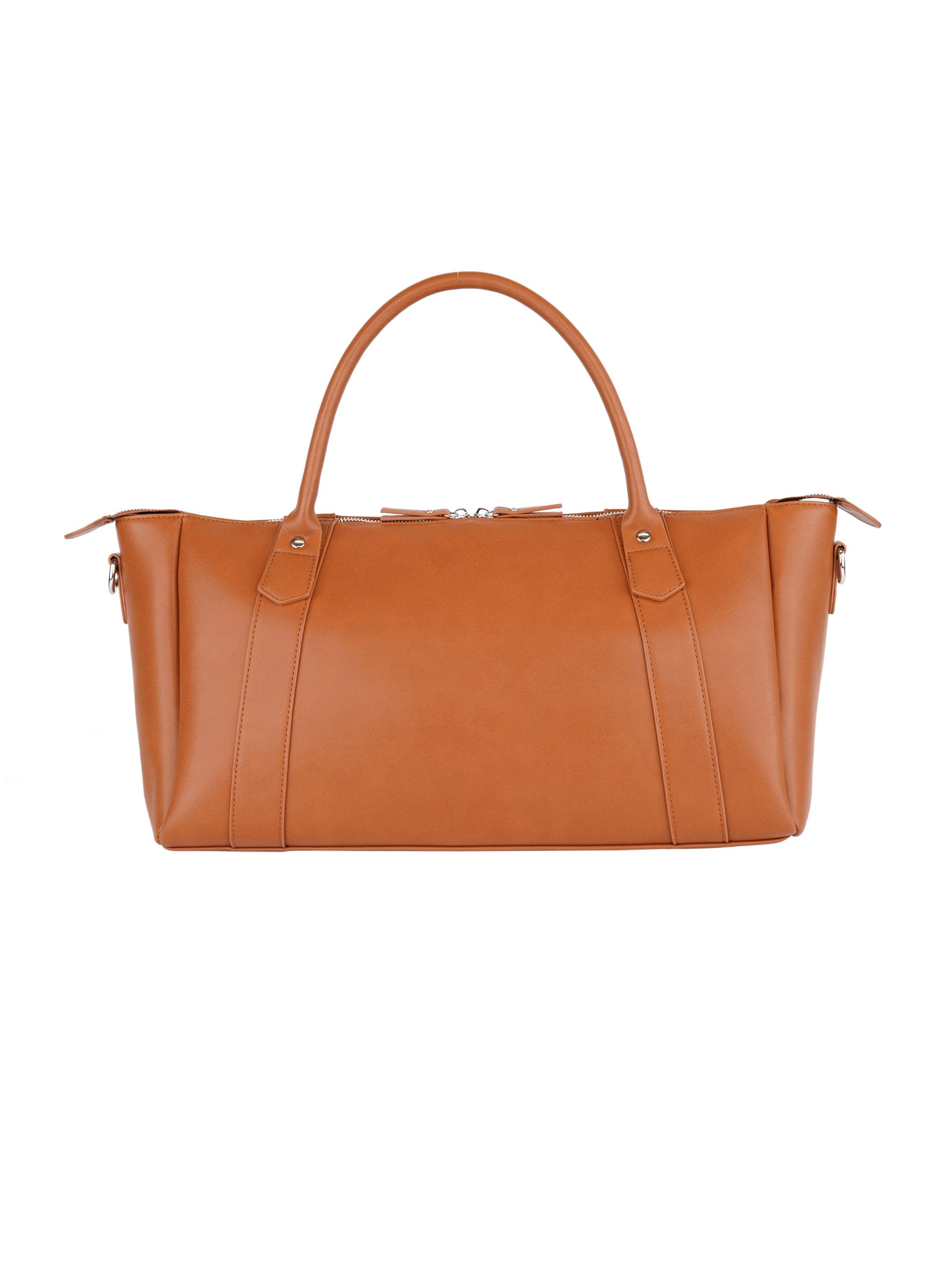 PBP - Vegan Leather Duffle Bag (Brown) | CISE