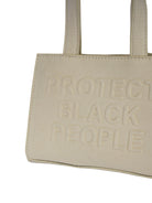 Protect Black People Suede Mini Bag 