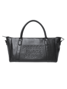 PBP - VEGAN LEATHER DUFFLE BAG (BLACK)