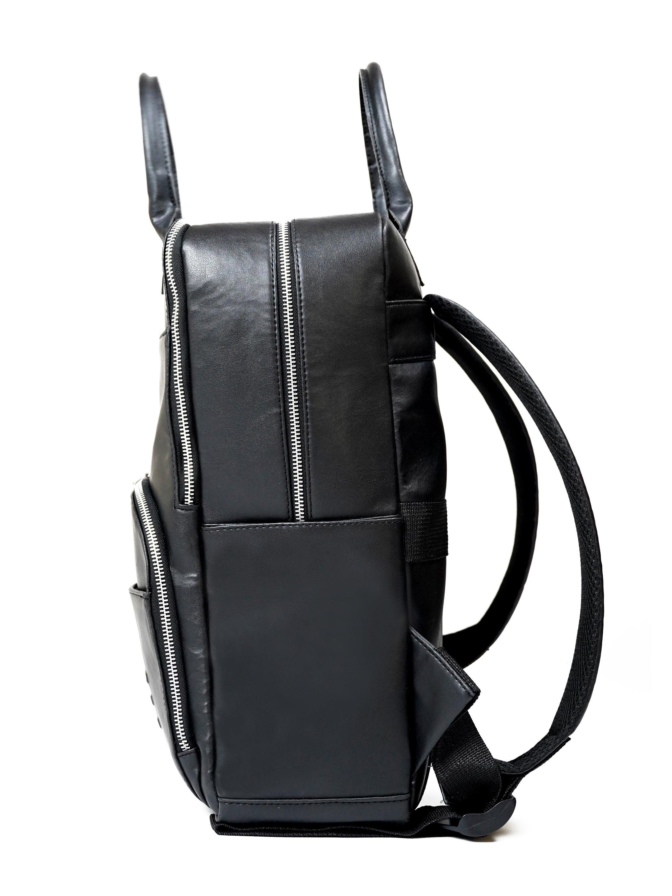 Black vegan online backpack