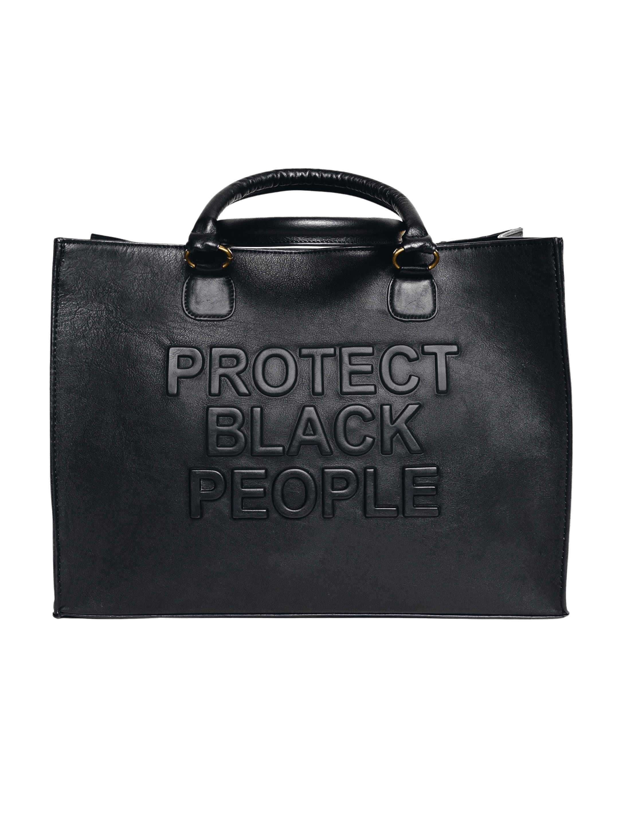 Transparent top black bag